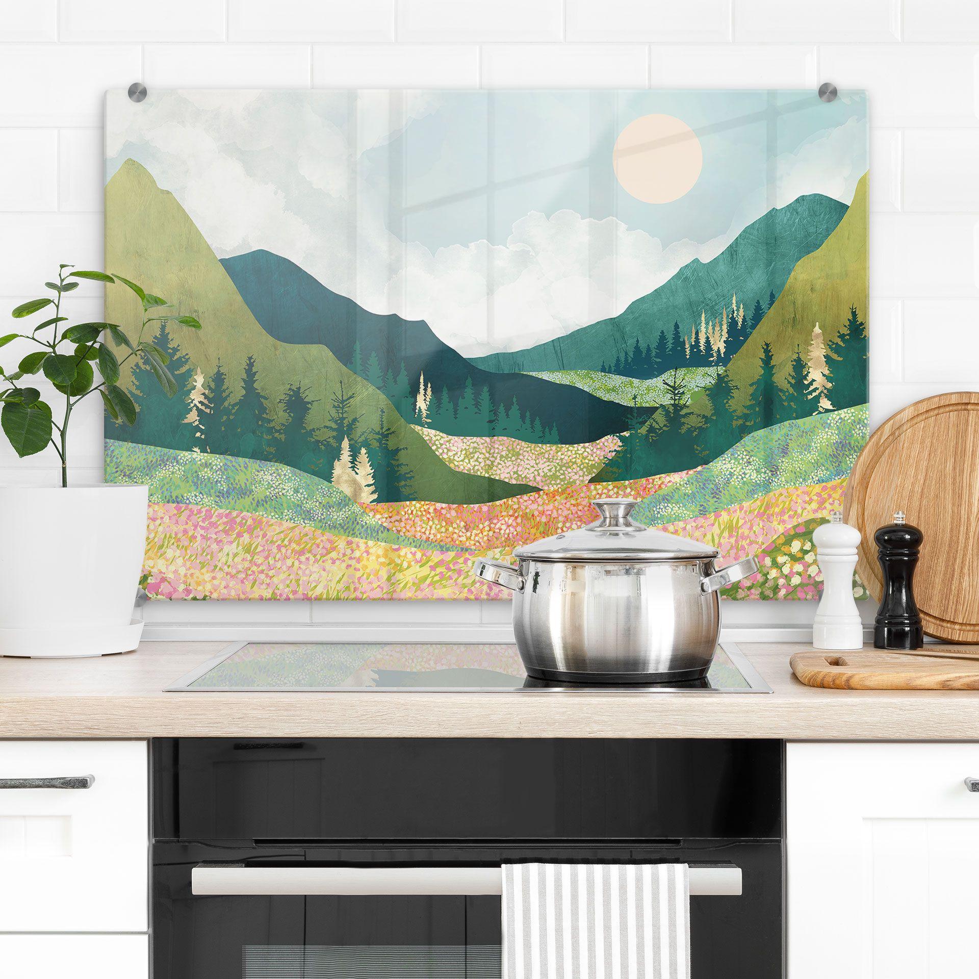 Stænkplade Farverig forårseng - SpaceFrog Designs