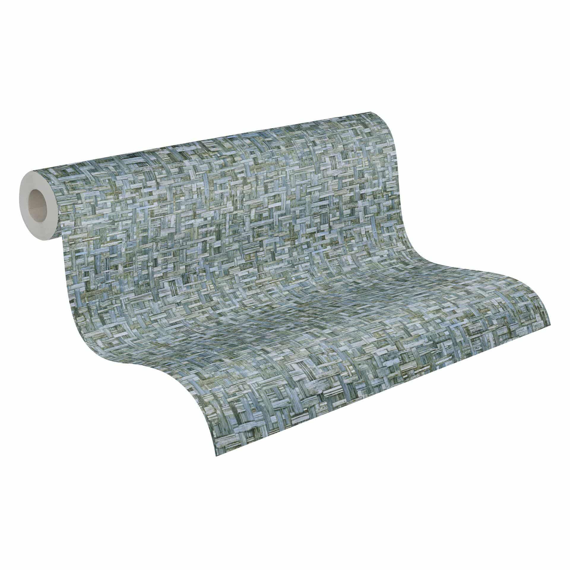 Architects Paper Jungle Chic - Papier peints effet bois, bleu