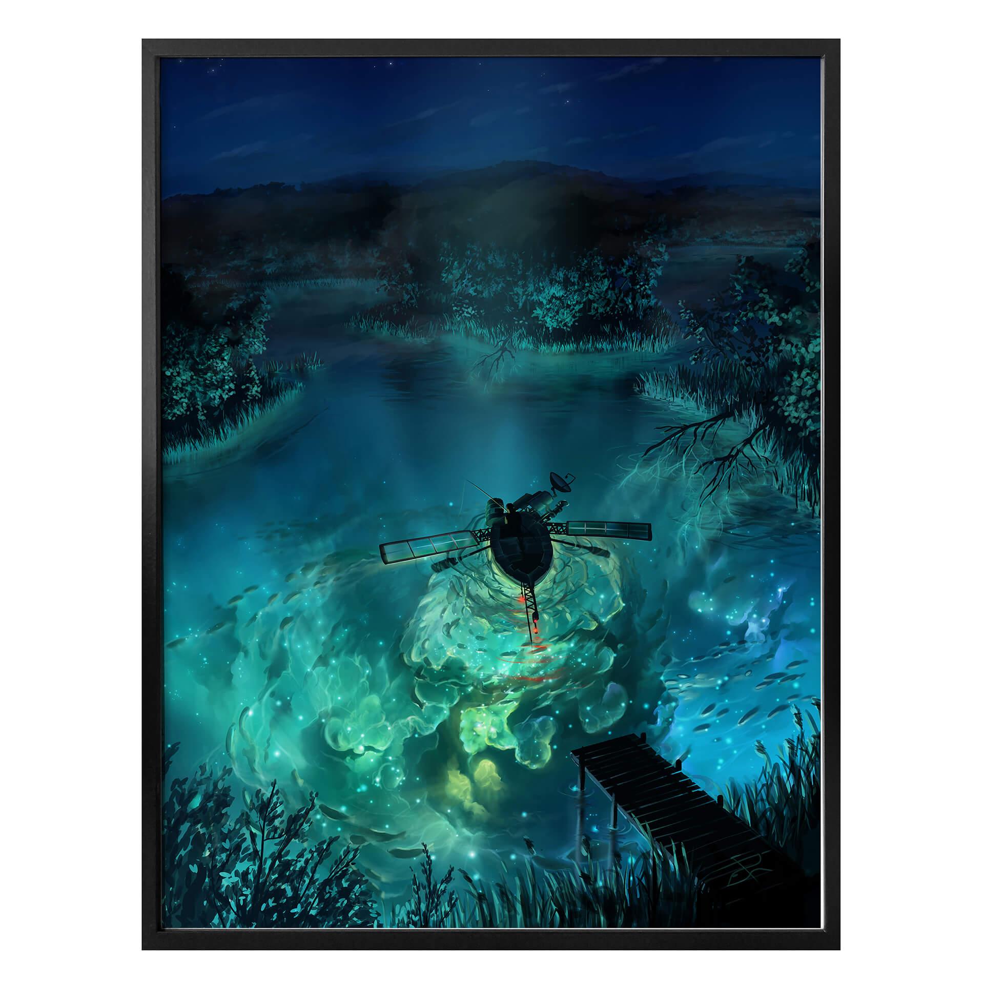 Póster aerroscape - Galaxia submarina