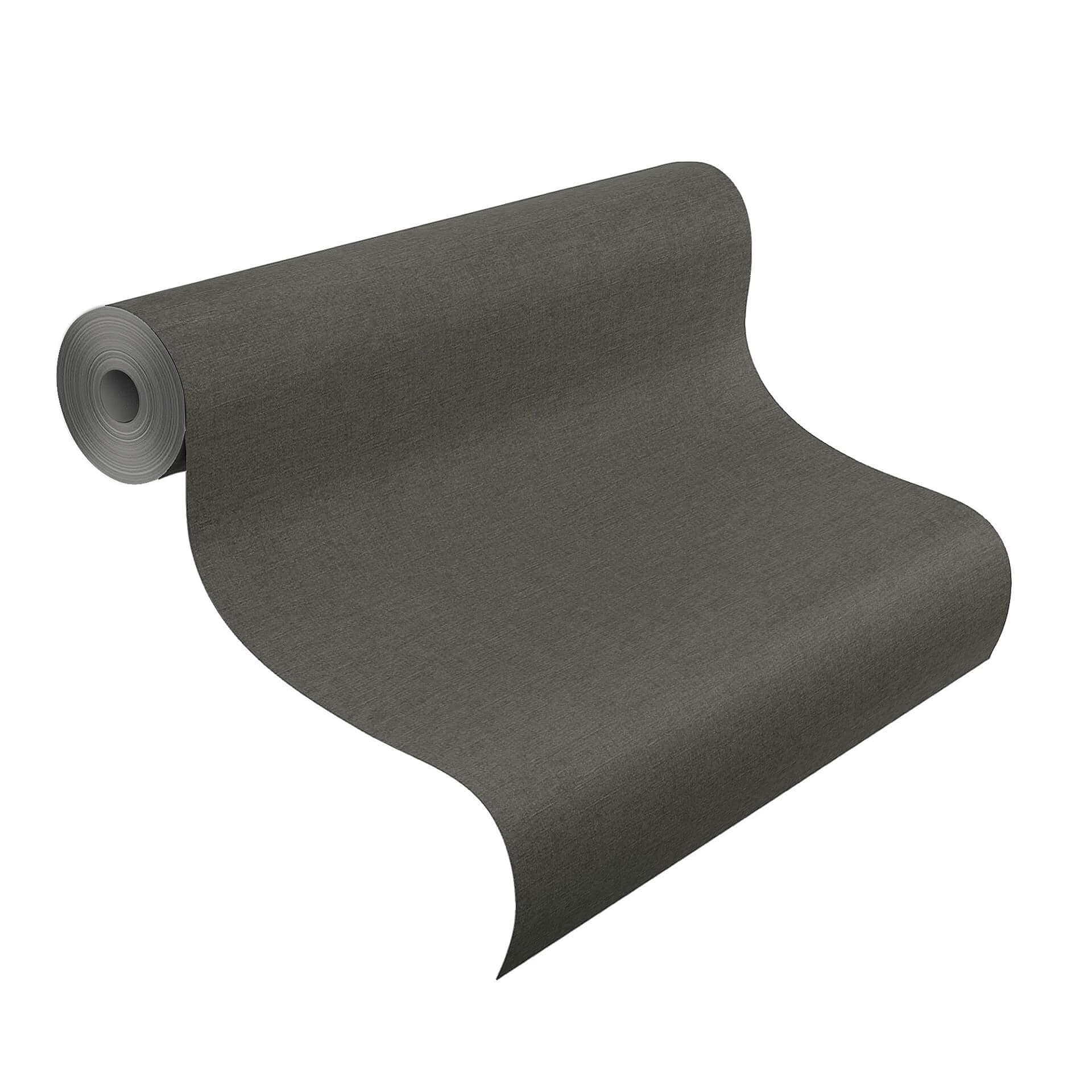 Rasch papier peint intissé, papier peint uni Salsa noir