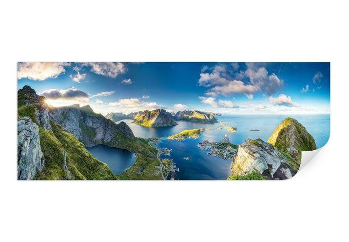 Zelfklevende Poster Roemmelt - View from Reinebringen - panorama