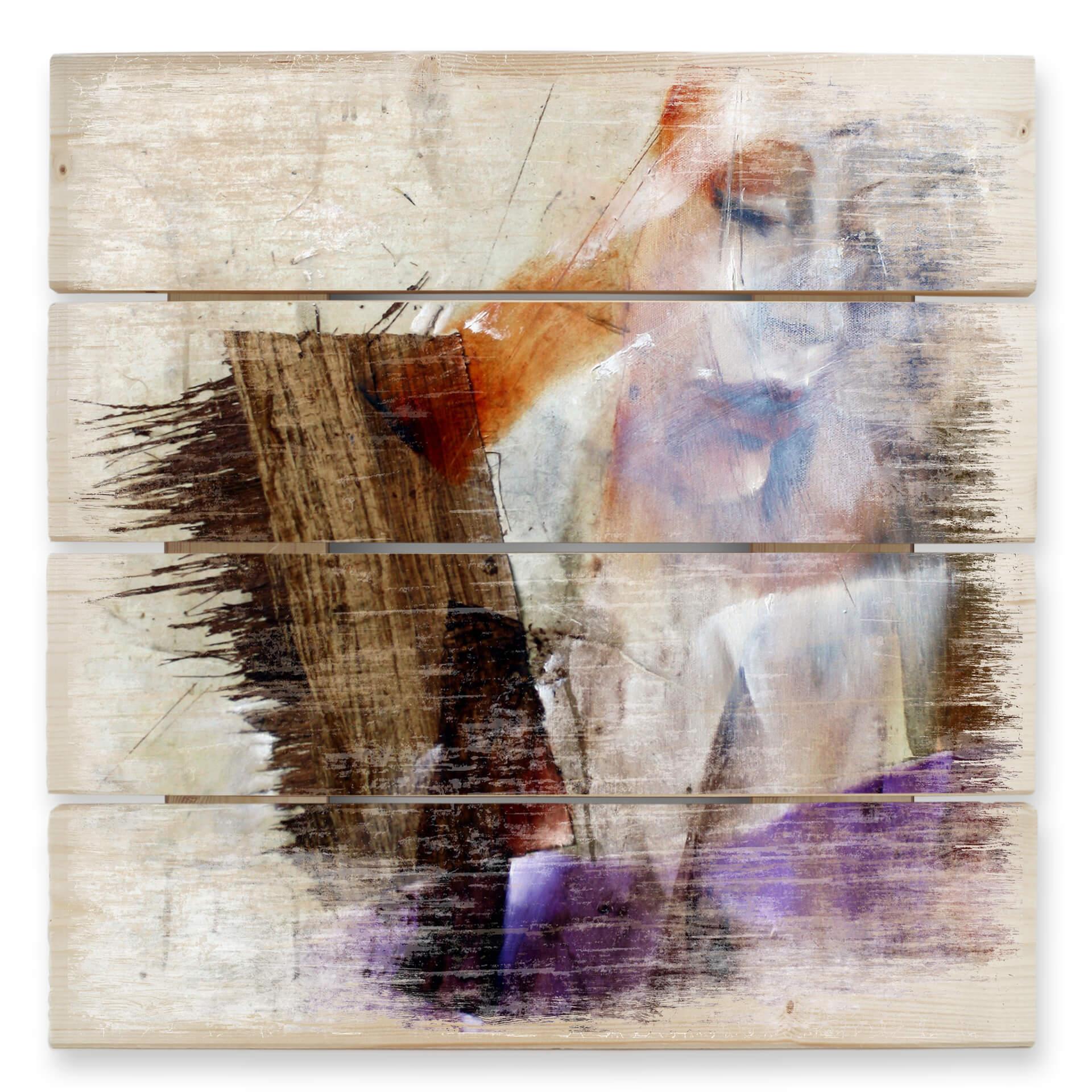 Cuadro de madera Schmucker - Instantánea - 40x41,5 cm