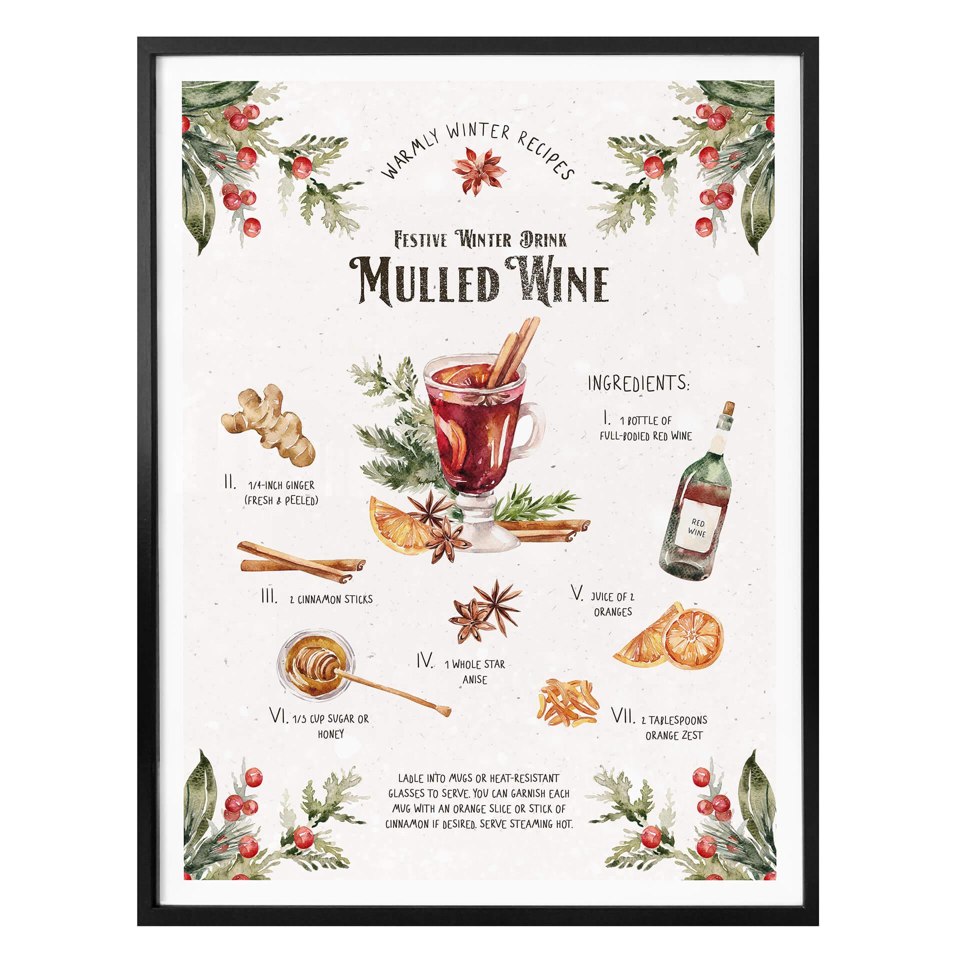 Plakat - Mulled Wine Recipe