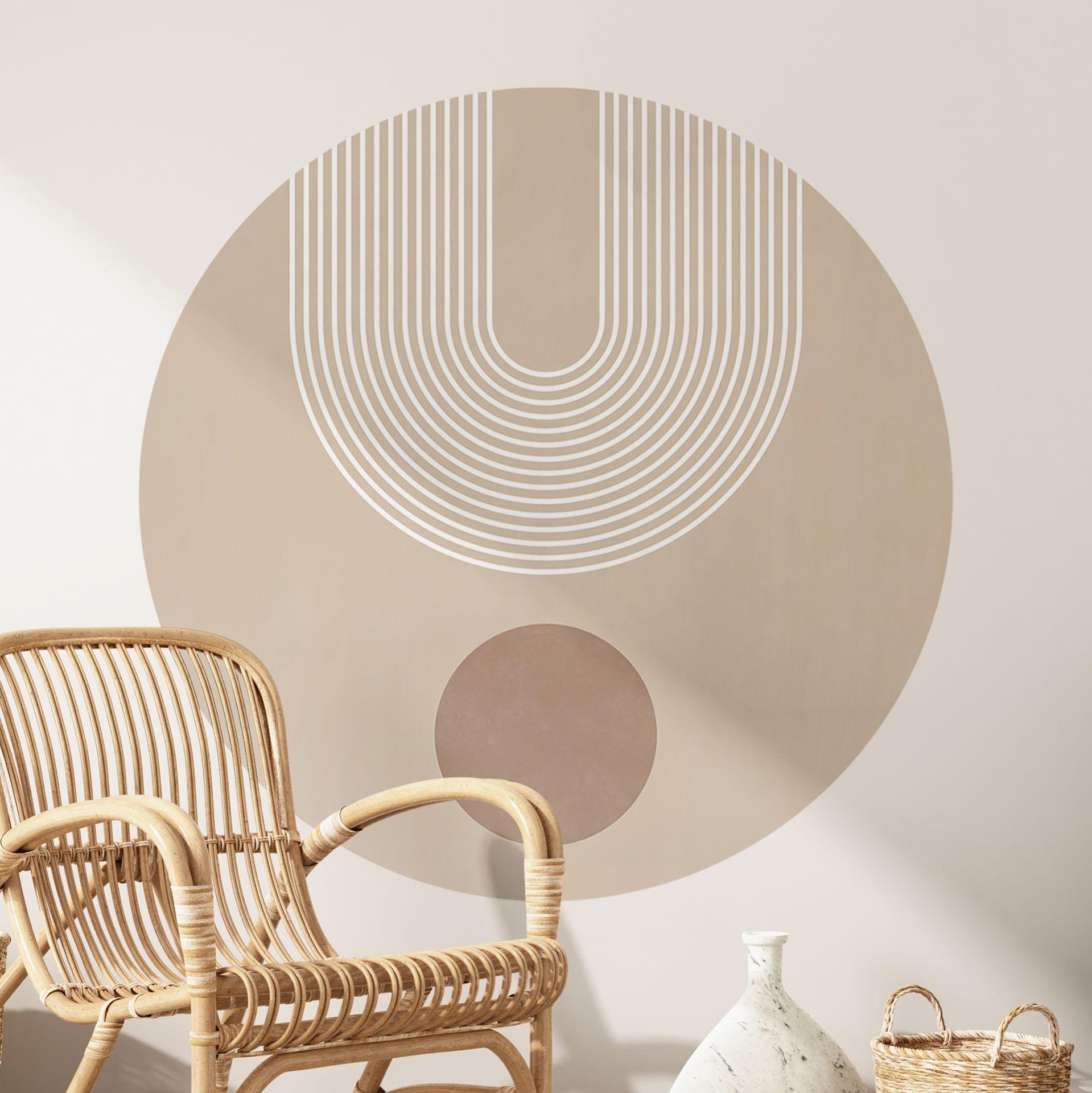 Vinilo decorativo Geometría abstracta en equilibrio - Ristova - Redondo