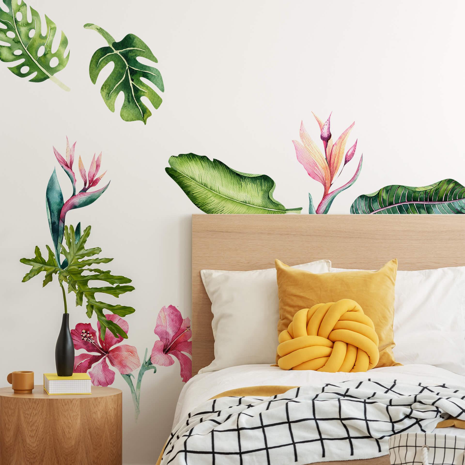 Kvilis Wallsticker - Tropiske planter