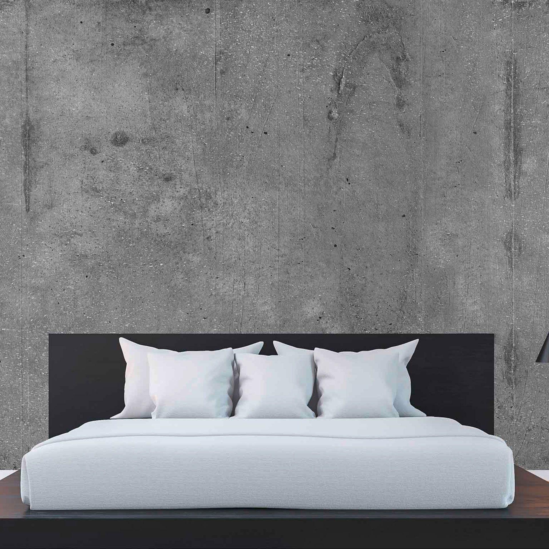 GreyWall2 tapet i betonlook i gråsort - non-woven Designwalls 2 - 2,55 x 3,5 m