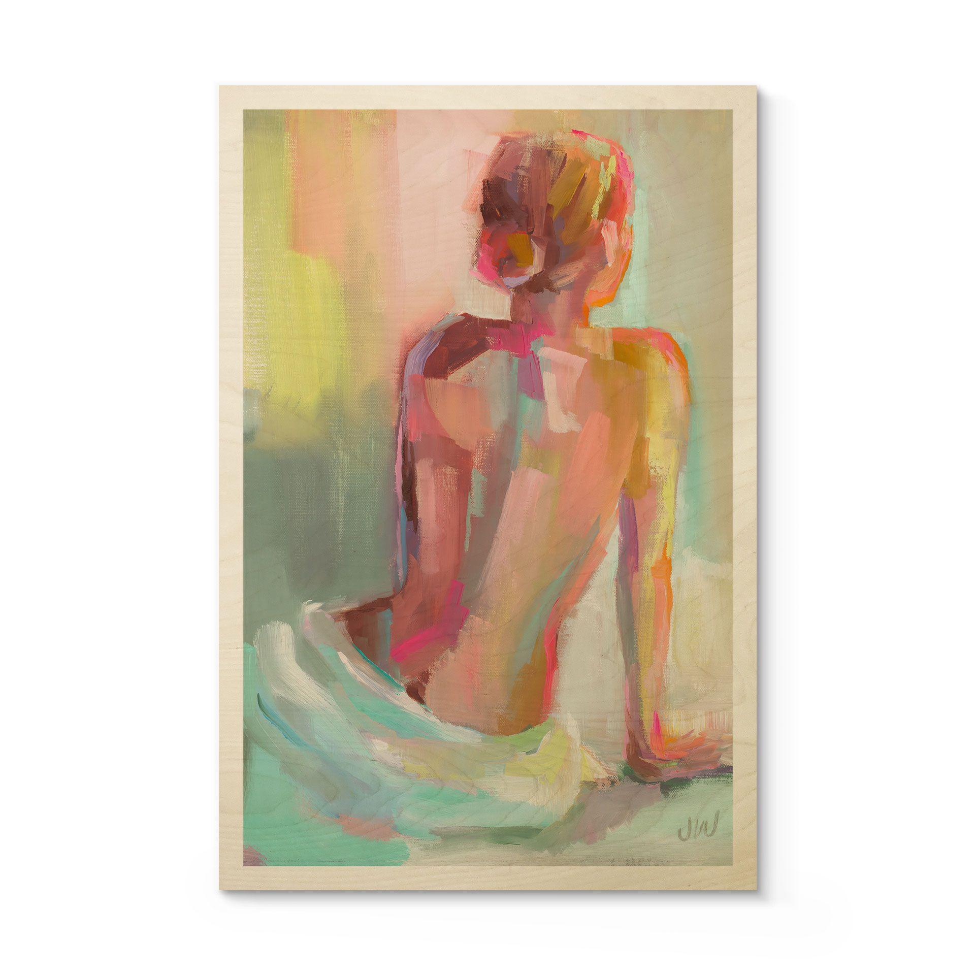 Cuadro de madera espalda abstracta de mujer - Westenhofer