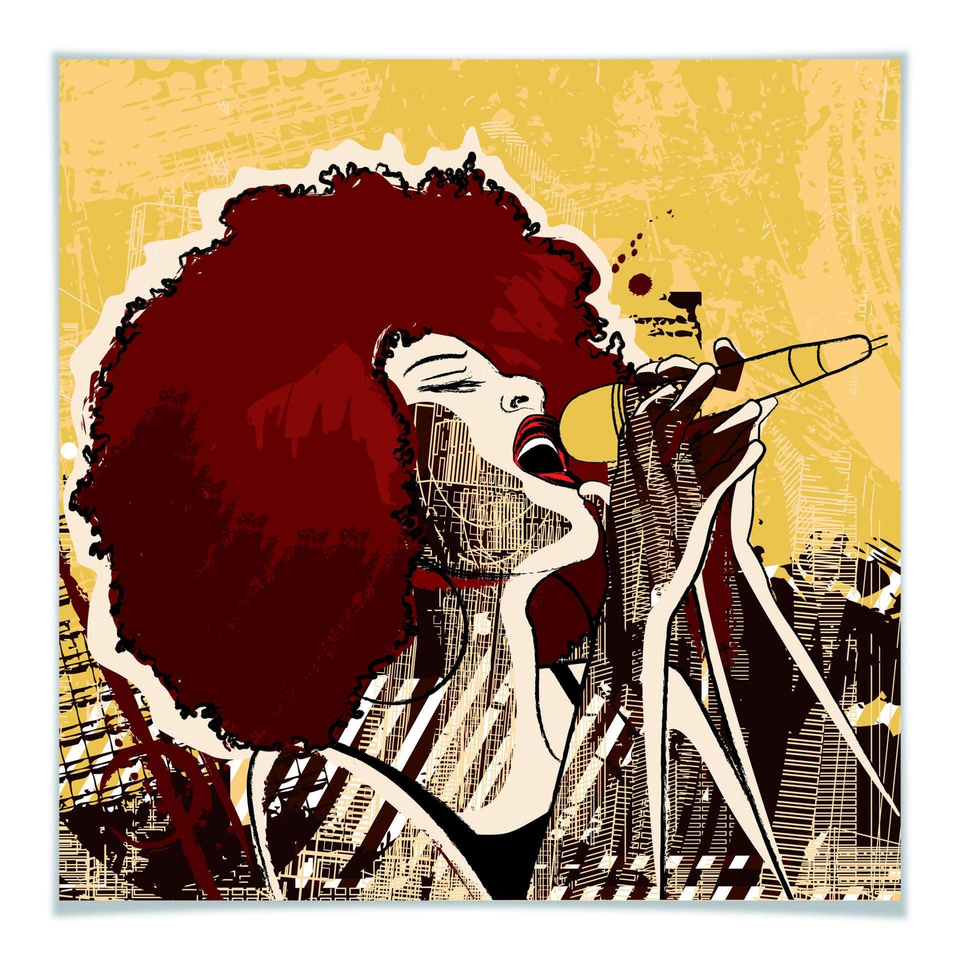Poster - Black Singer