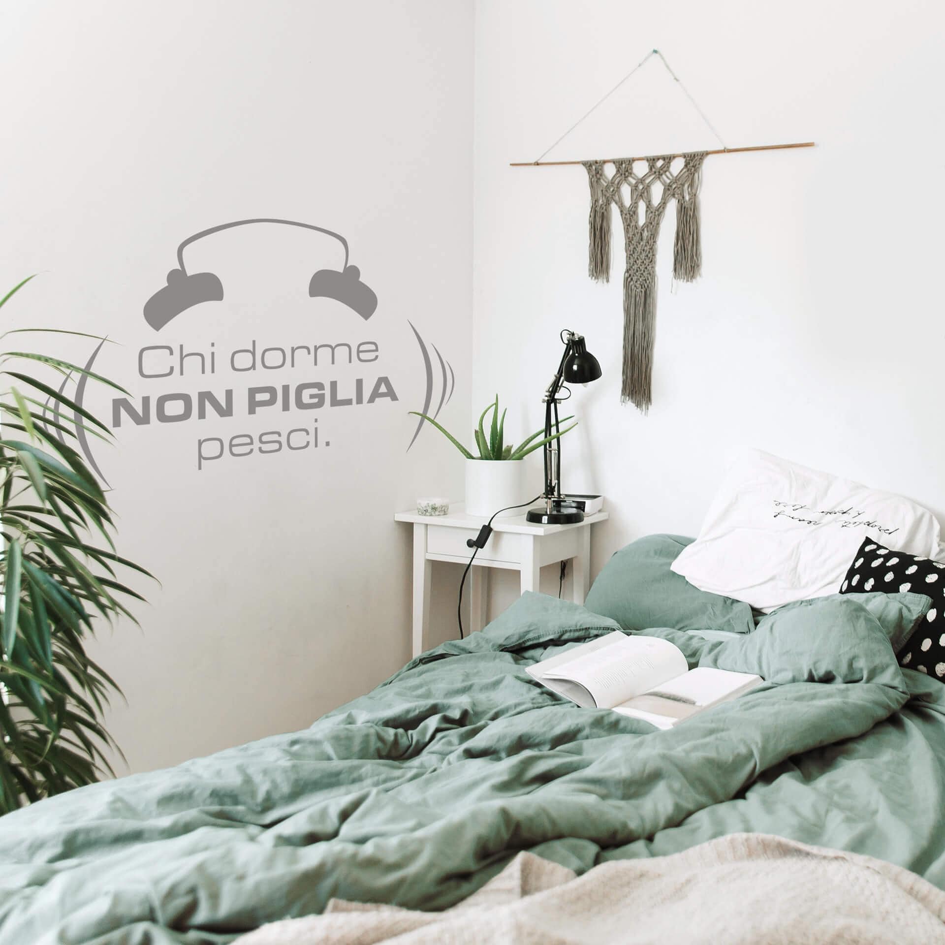 Sticker mural - Chi dorme non piglia pesci