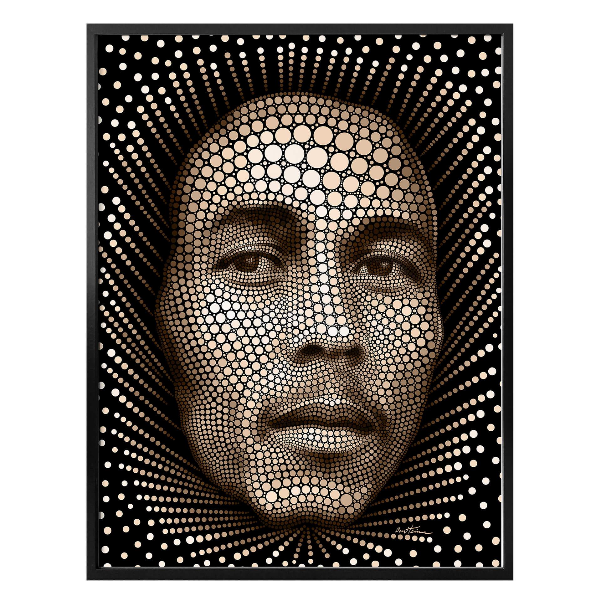 Póster Ben Heine - Circlismo: Bob Marley