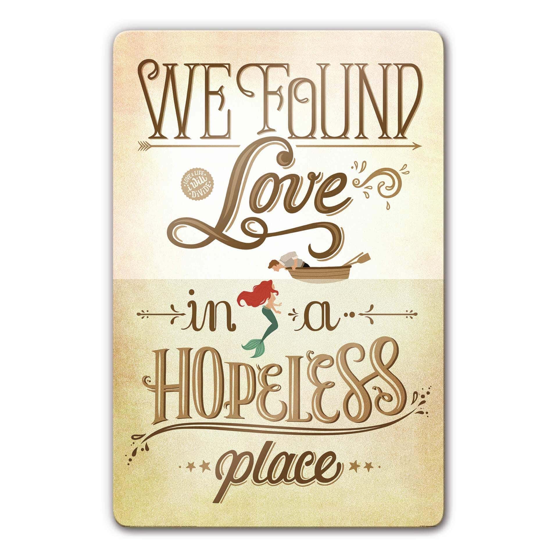 Tableau en verre Tohmé  - We found Love
