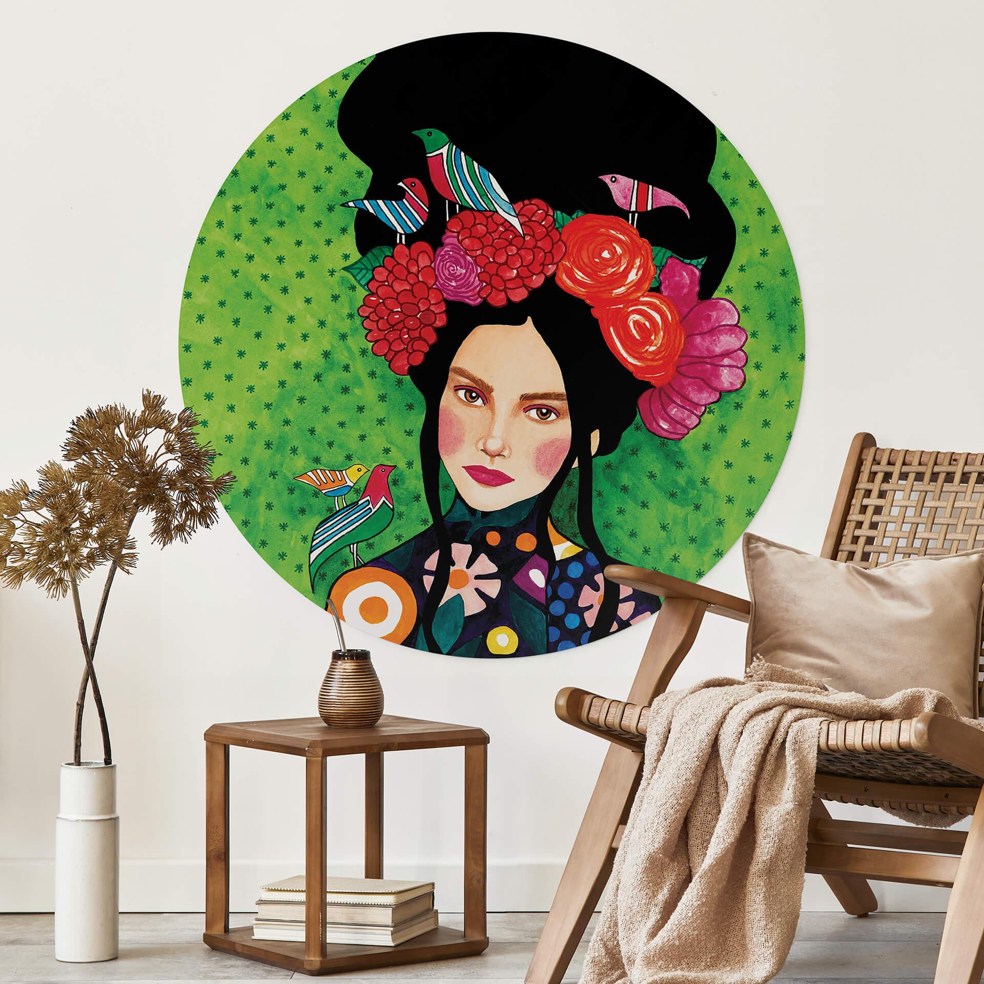 Vinilo decorativo Un secreto bien guardado - Redondo - Hülya