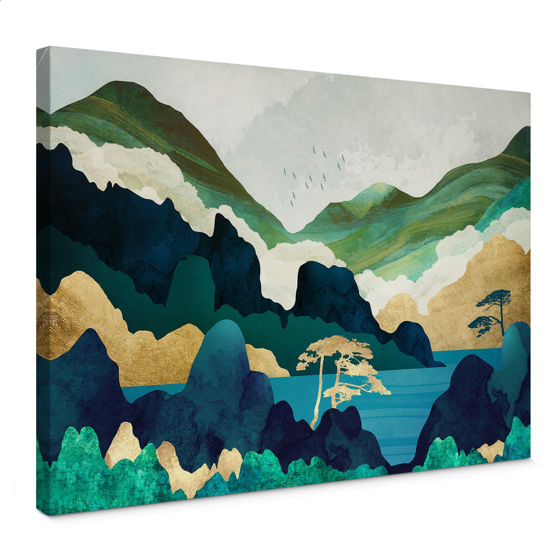 Lienzo SpaceFrog Designs - En las montañas