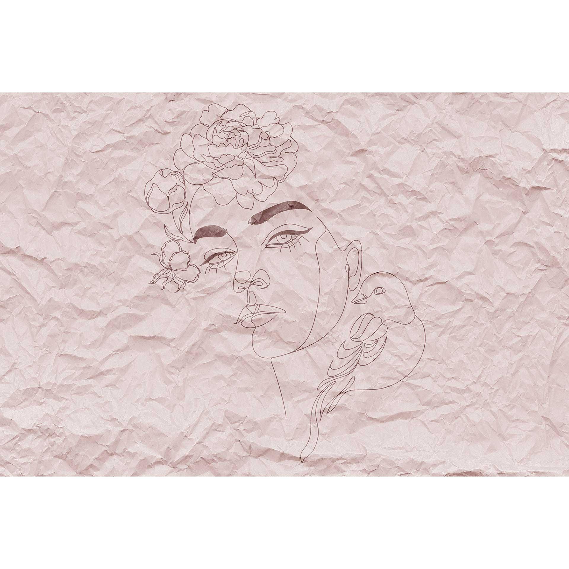 Livingwalls papier peint photo ARTist Paper Face rose