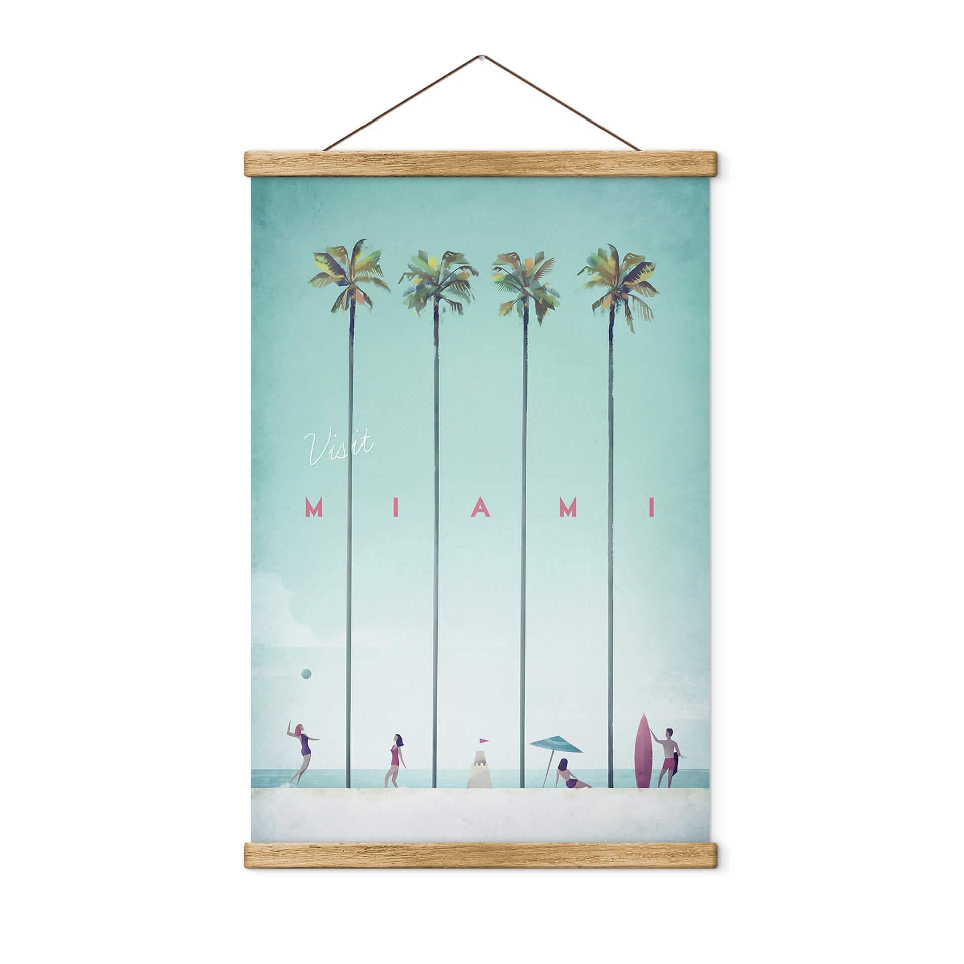 Tekstil plakat Rivers - Miami