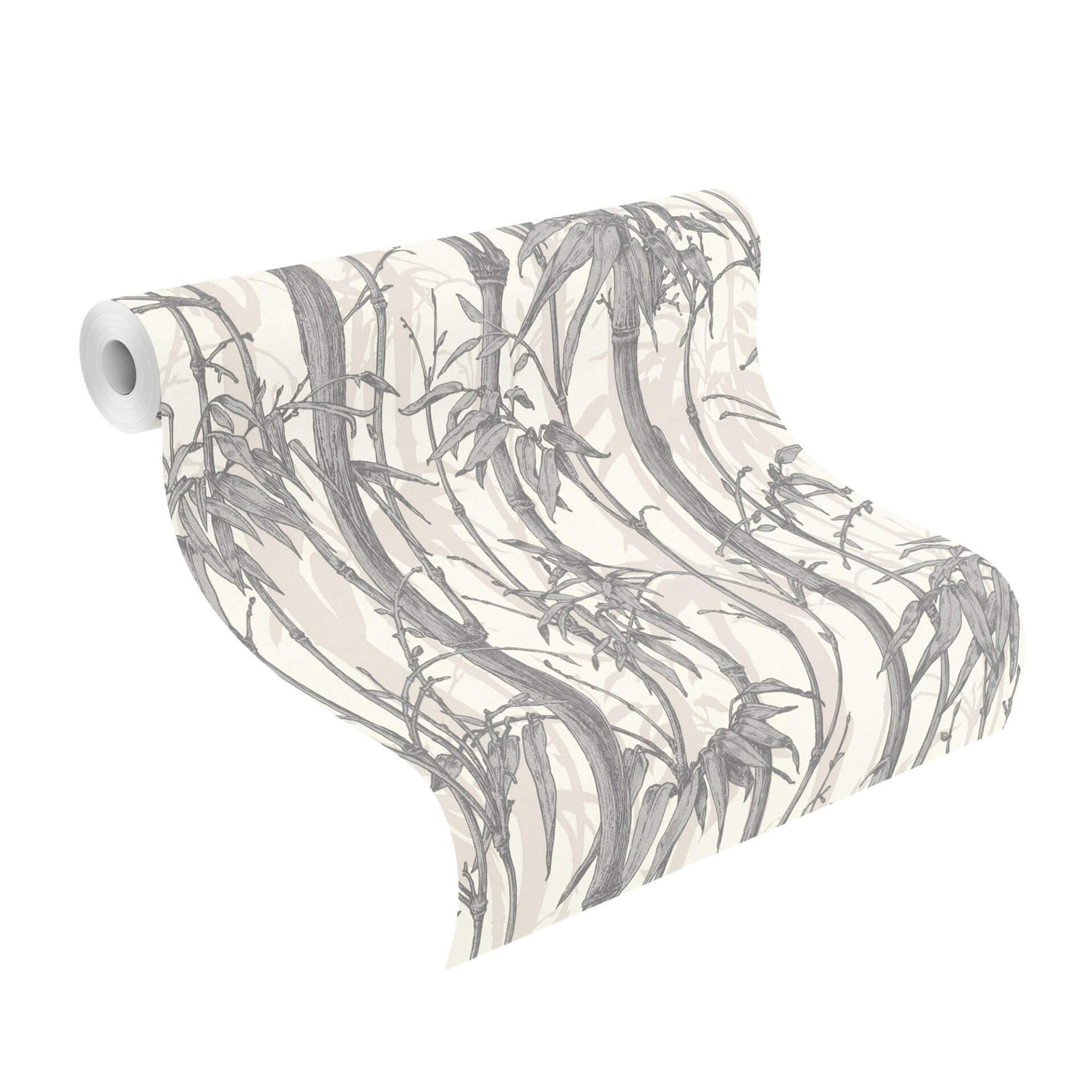 Rasch Papier peint intissé à motifs Florentine III gris argenté