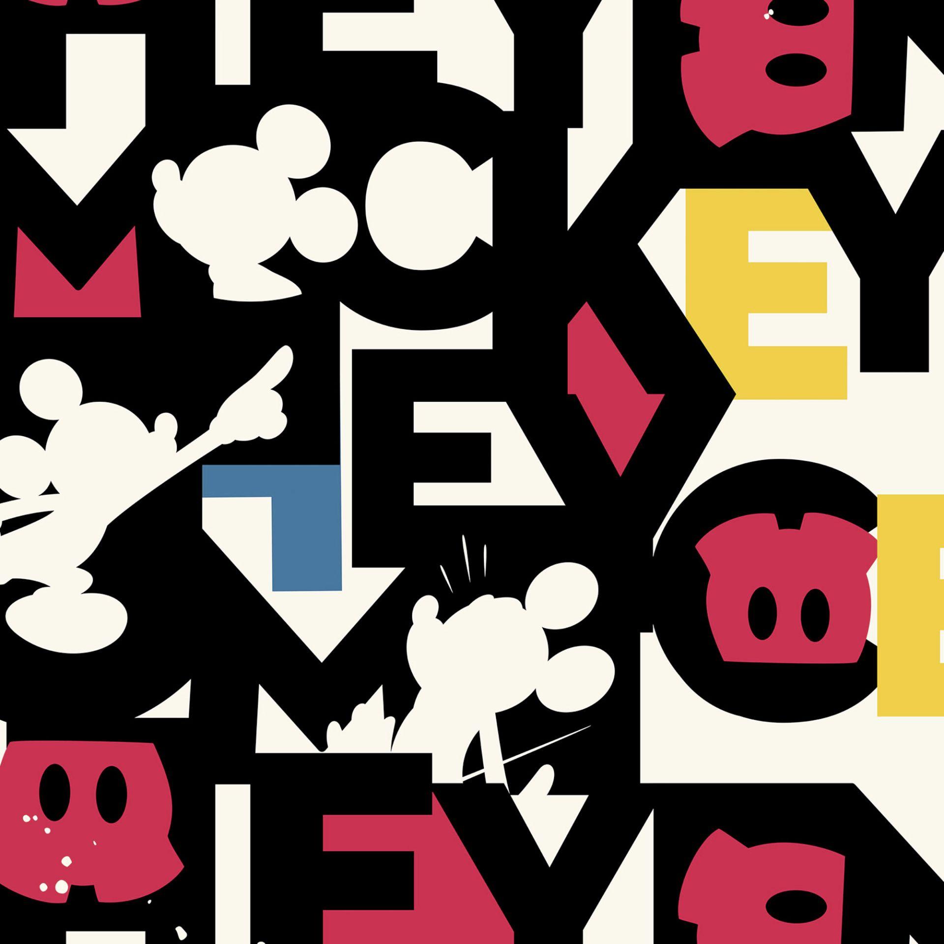 Non-woven tapet - Mickey Mixup - 250 x 280 cm