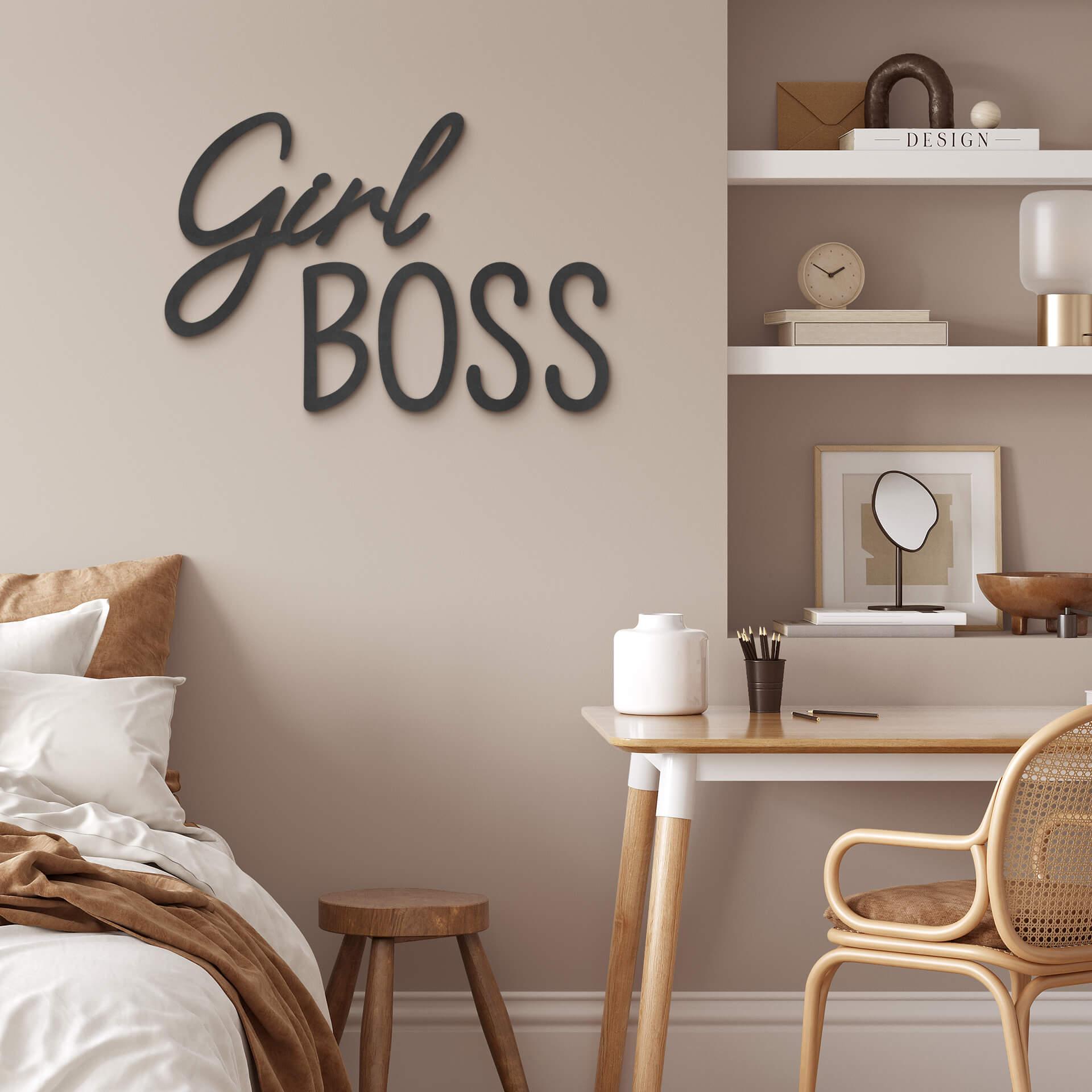 letras 3D MDF - Girl Boss