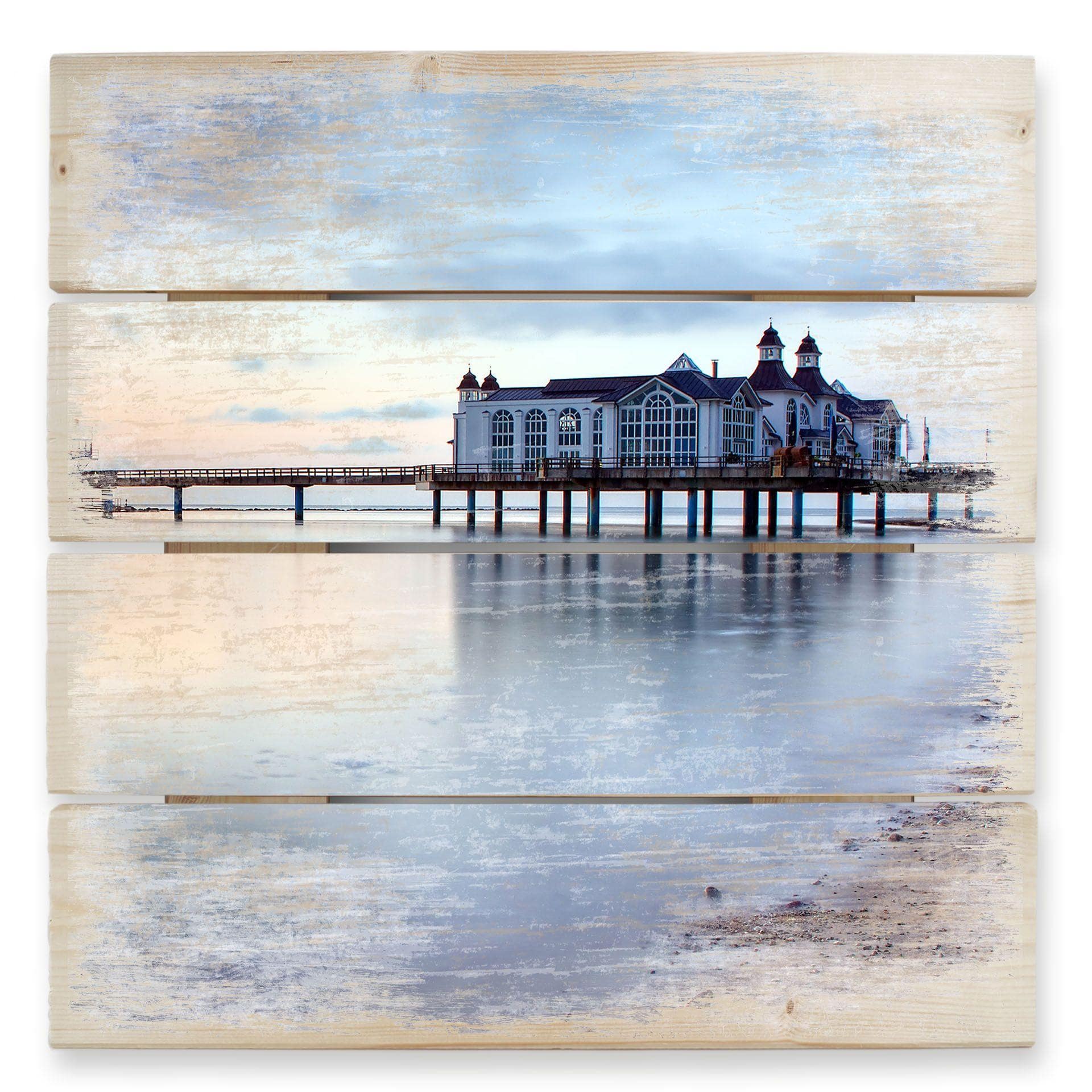 Cuadro de madera muelle Sellin - 40x41,5 cm