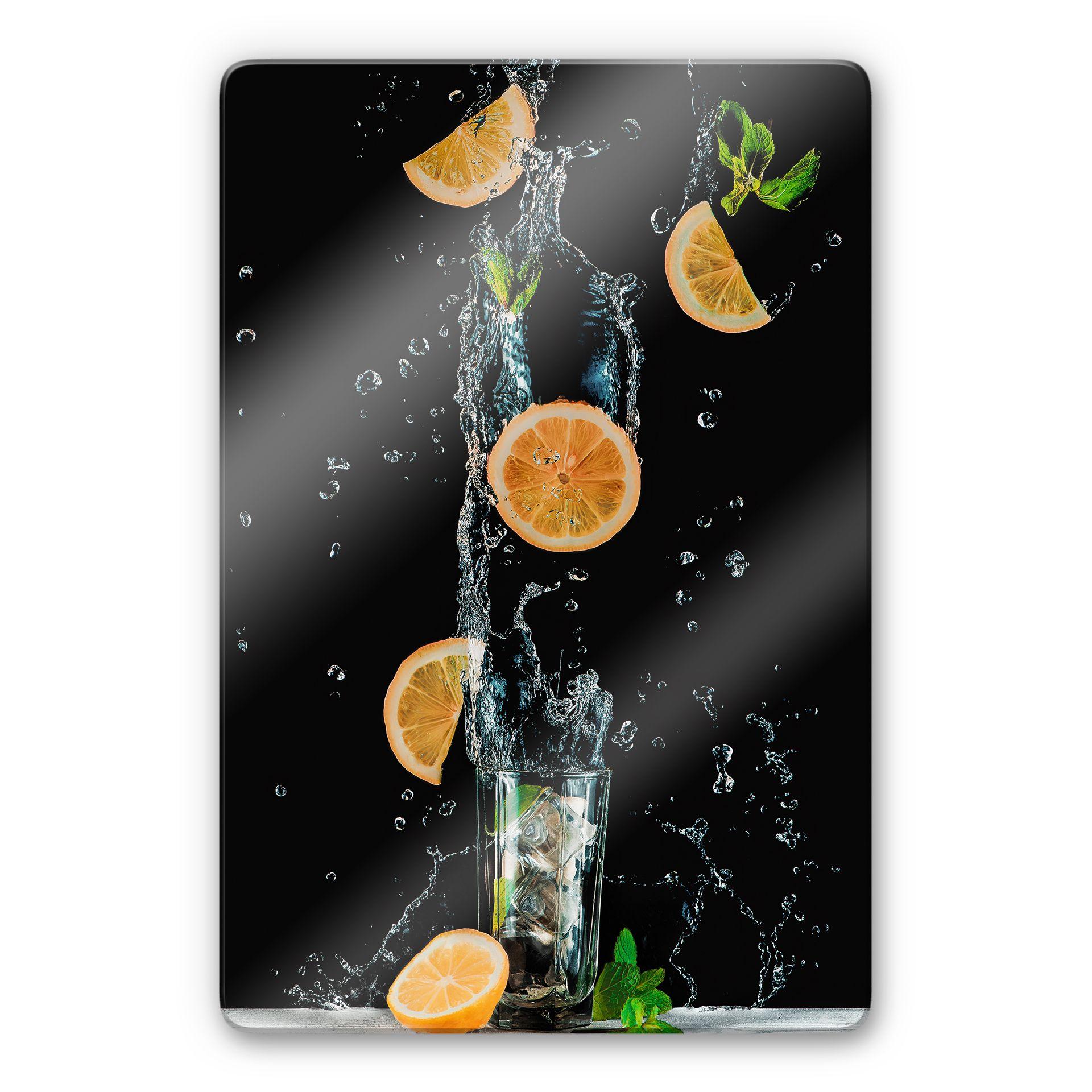Glasschilderij Belenko - Splashing Lemonade
