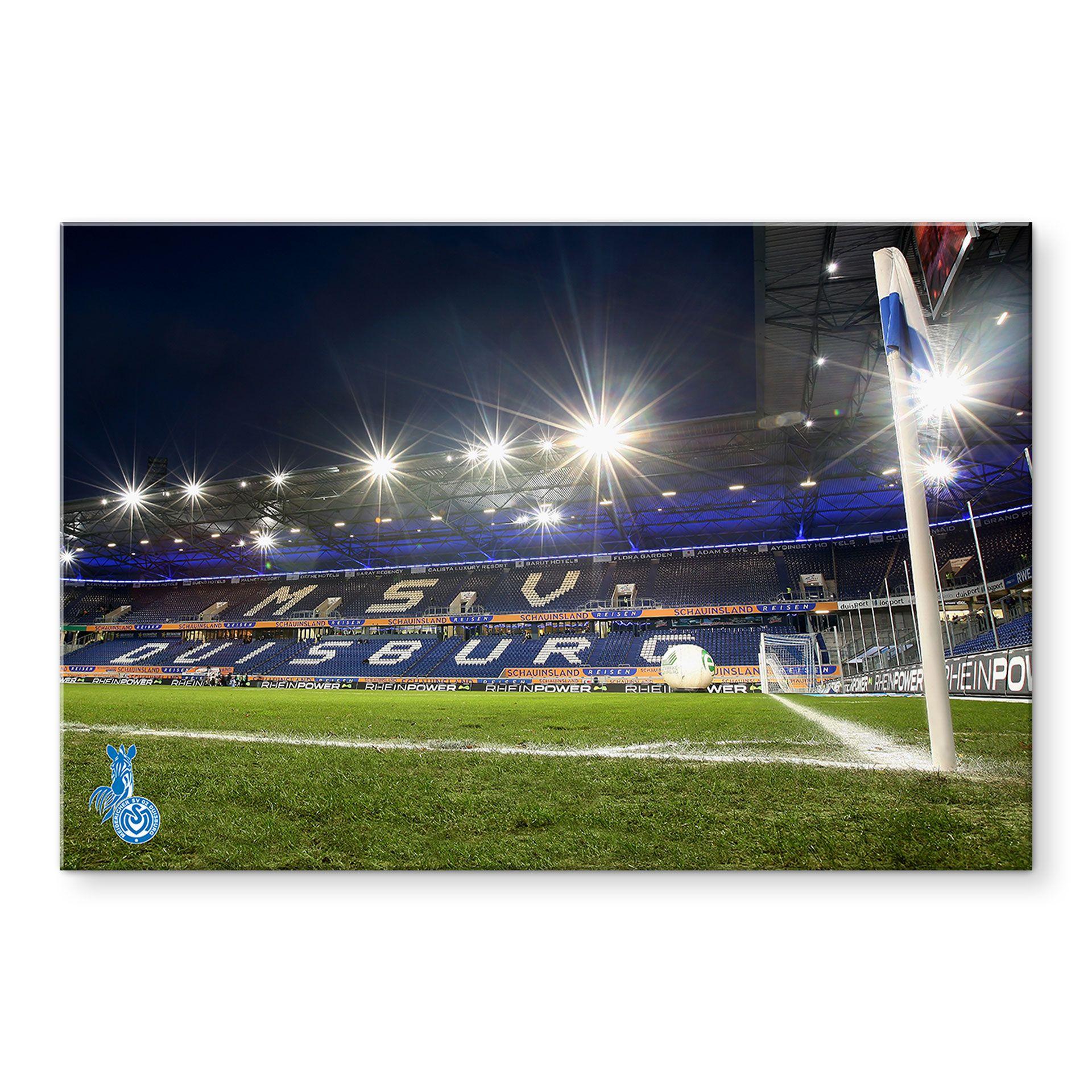 Akrylbillede MSV Duisburg hjørneflag - 120x80 cm