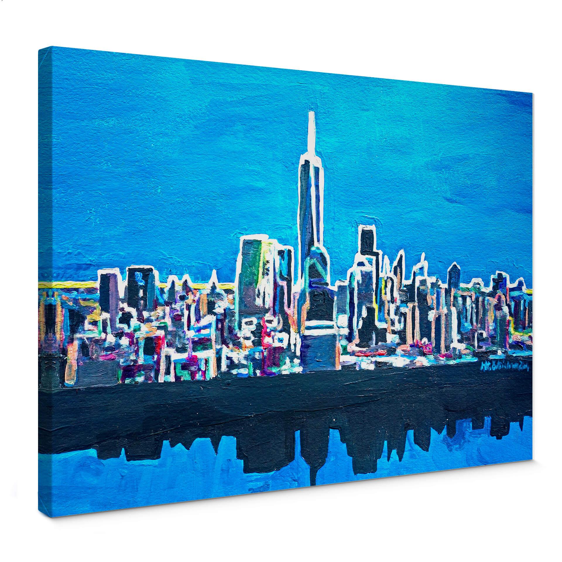 Lienzo Bleichner - New York en un resplandor de neón