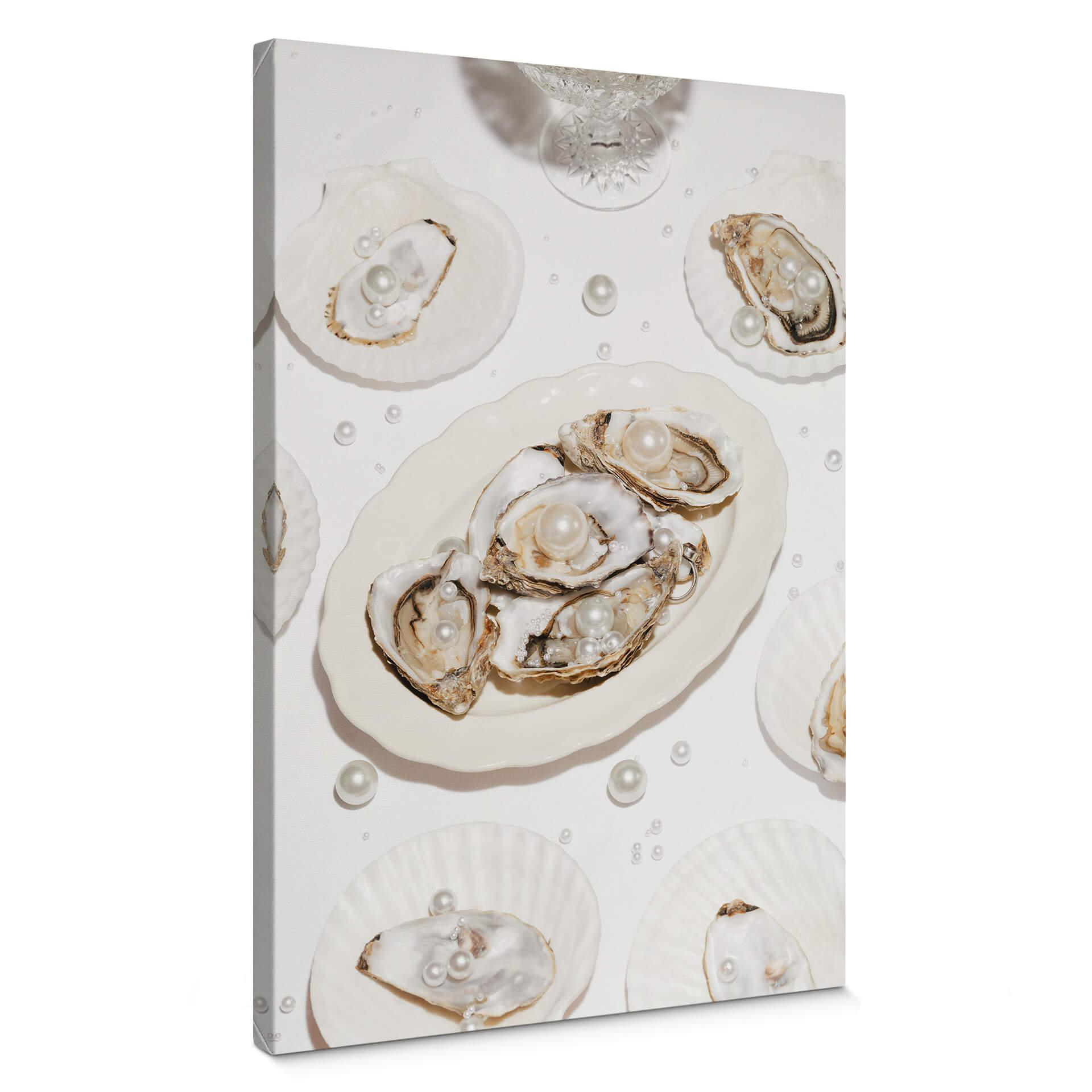 Lienzo 1X Estudio - Ostras con perlas