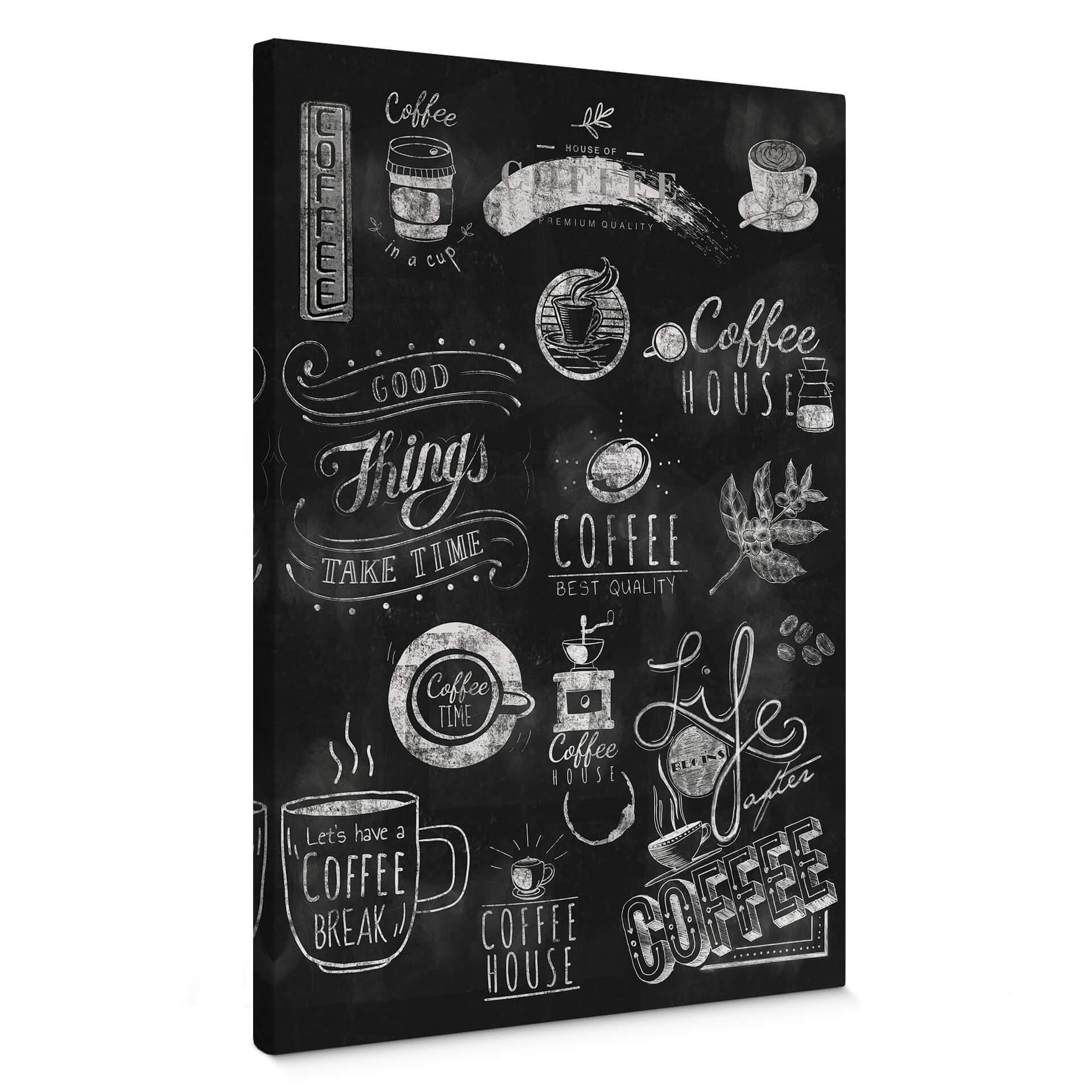 Lienzo World of Coffee