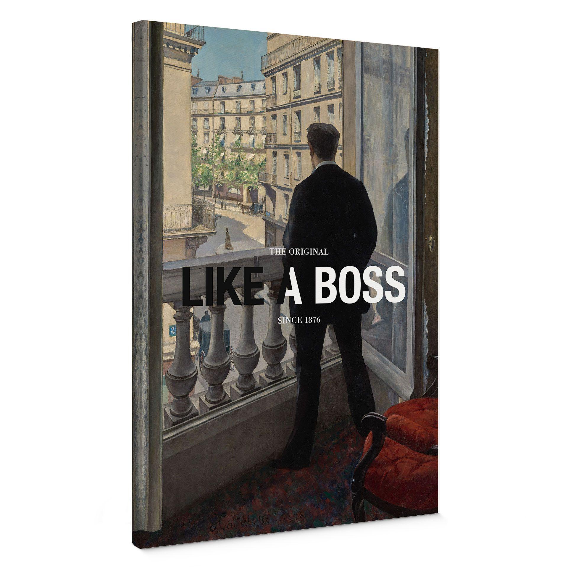 Lienzo Like a Boss - Inspirado en Caillebotte - Joven en la ventana