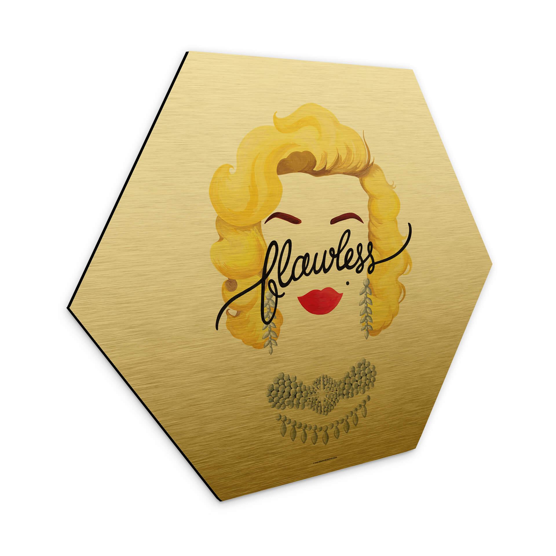 Hexagone - alu-Dibond Tohmé - Flawless Marilyn