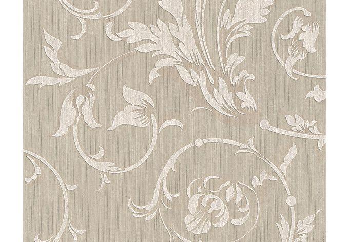 Architechts Paper Stoftapet Tessuto Grå beige, Signalhvid