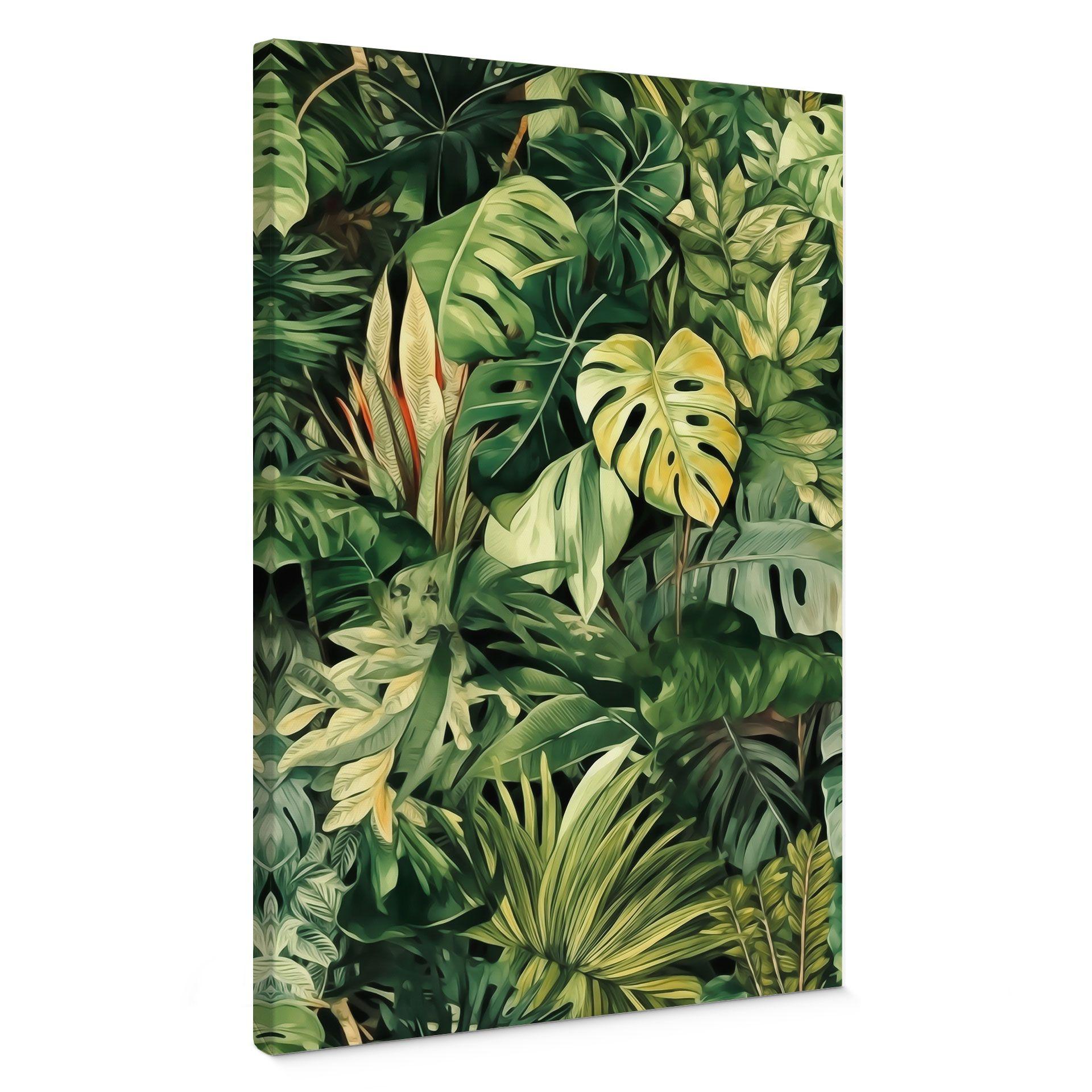 Lienzo plantas de la jungla - Jaszke
