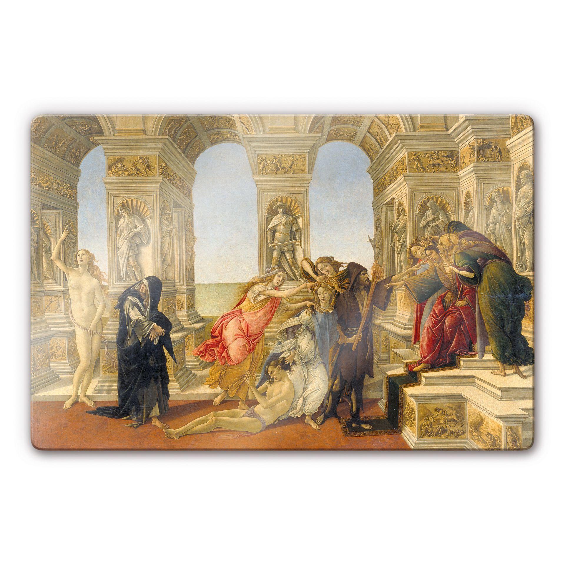Tableau en verre - Botticelli - La Calomnie d'Apelle