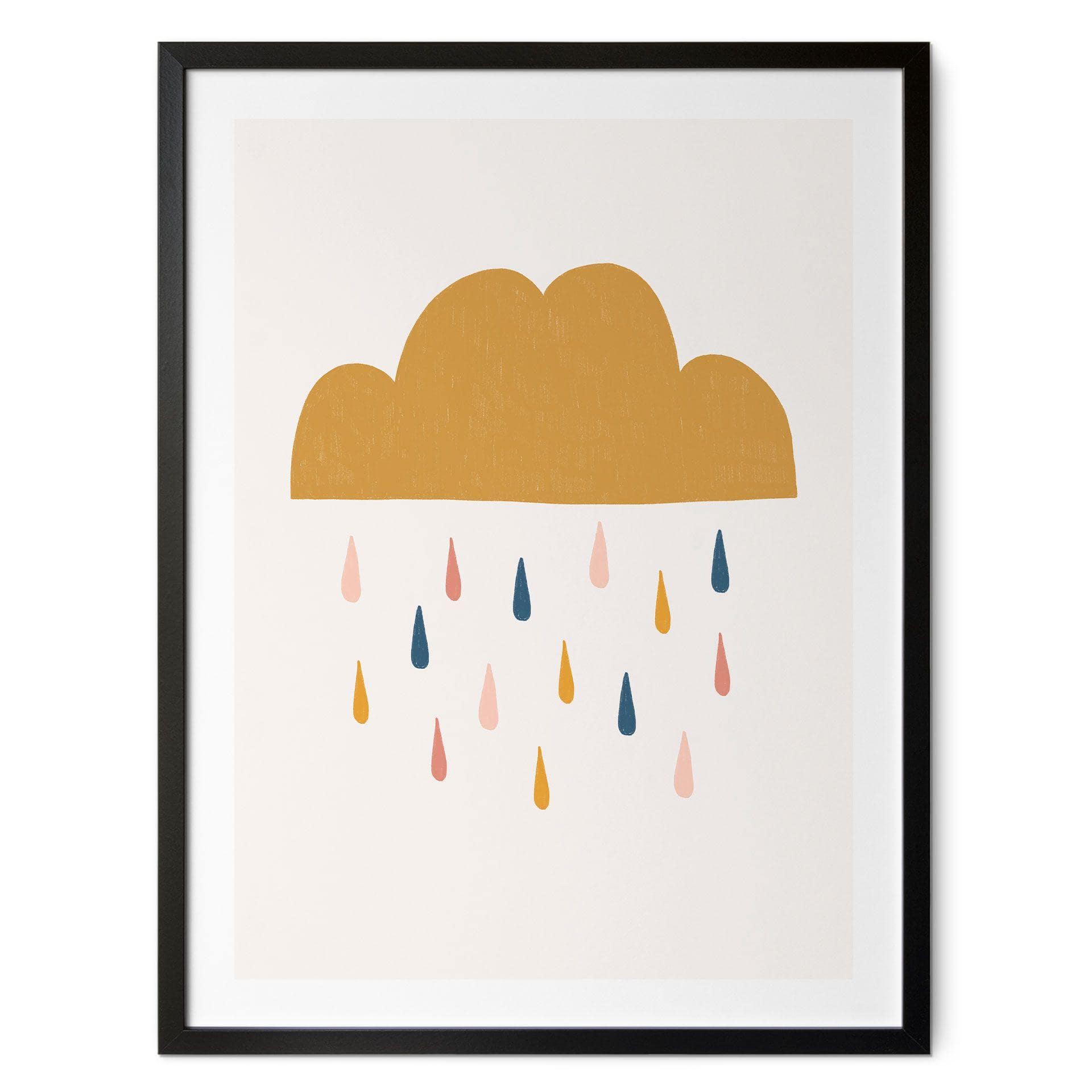Plakat Munter regn i pastelfarver - Lisboa