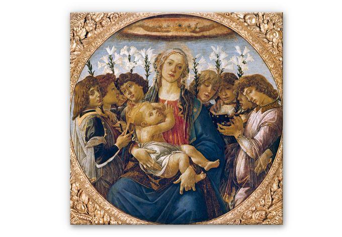 Tableau Forex - Botticelli - Marie avec l'enfant et des anges chantants
