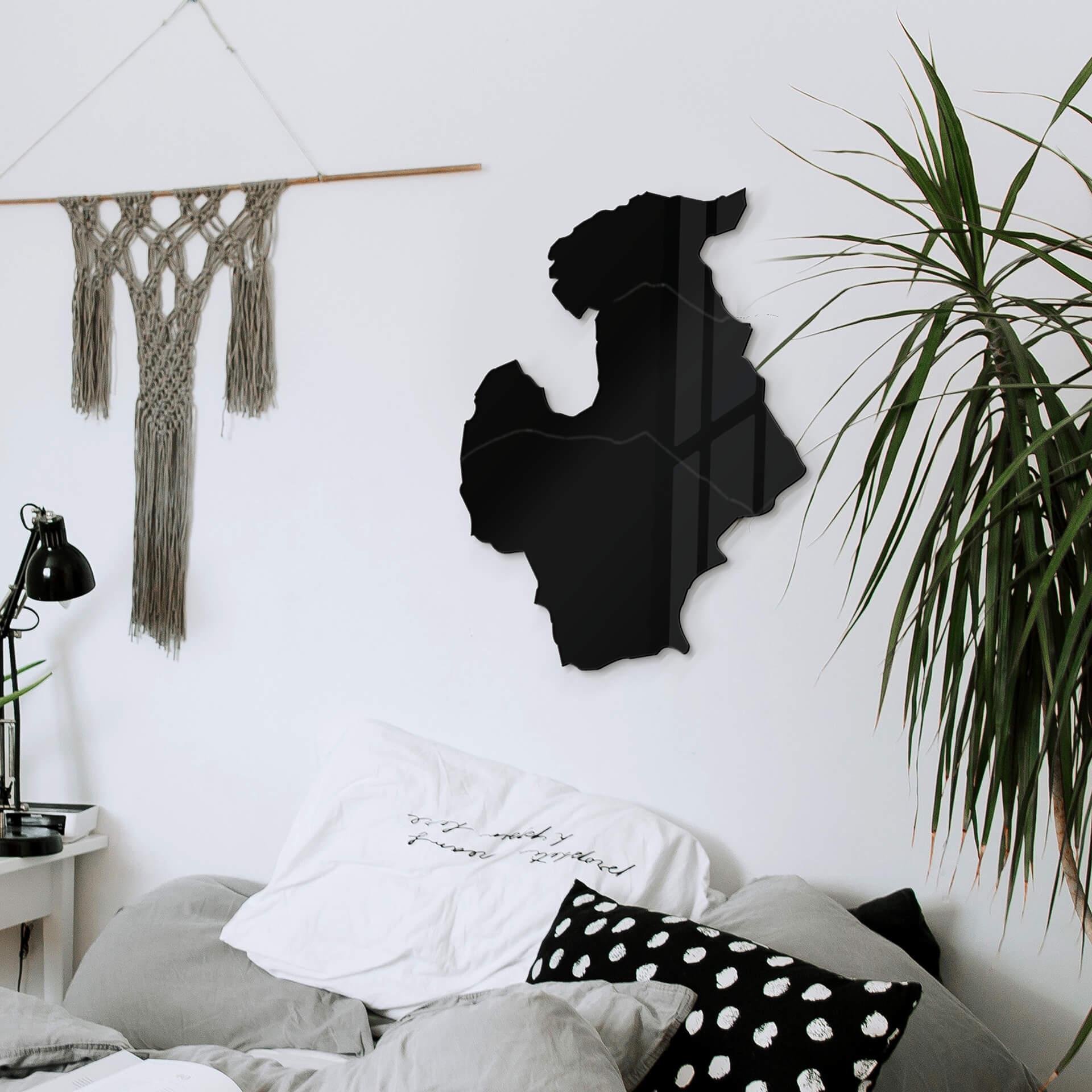 Decoración acrílica mapa Estados Bálticos