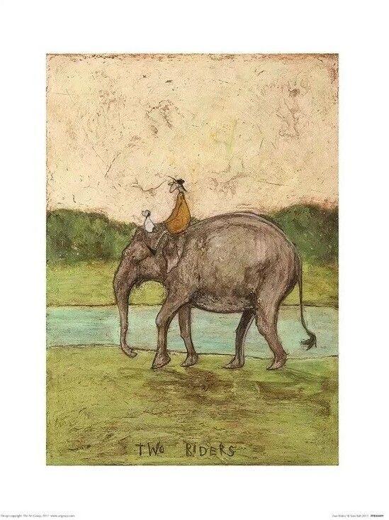 Plakat Sam Toft - Tow Riders kunsttryk, Sam Toft (30 x 40 cm)