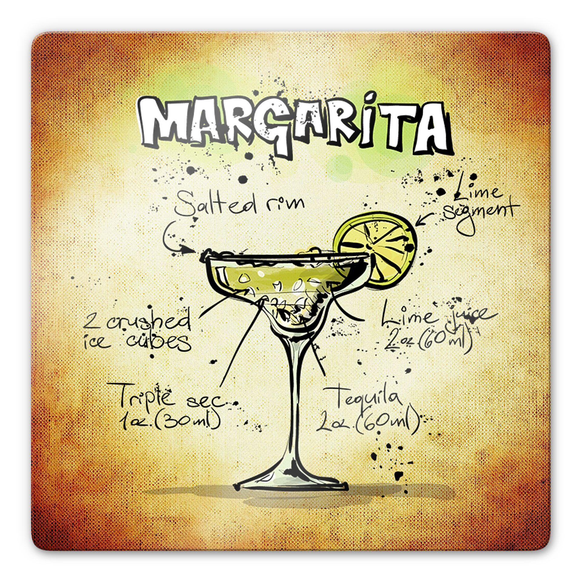 Tableau en verre - Margarita - Recette