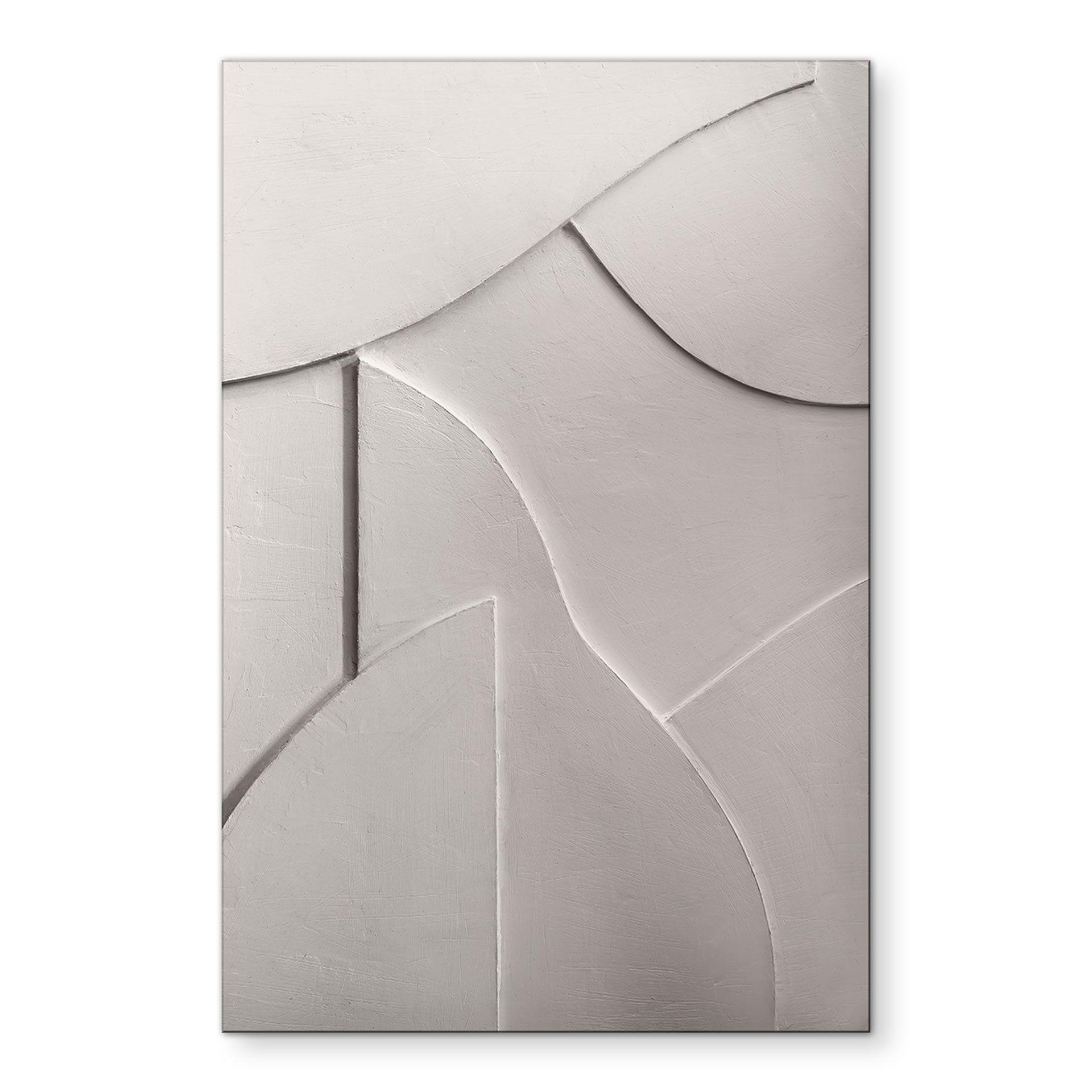 Fototapet Abstrakte strukturer i blød beige - Böhmer – print på aluminium (Alu-Dibond)