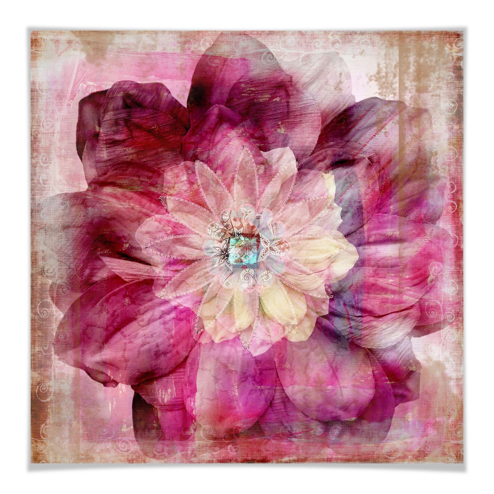 Póster Peonía rosa