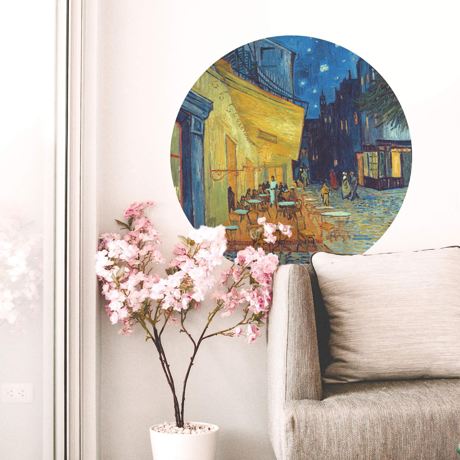 Muursticker Rond van Gogh - Café Terras