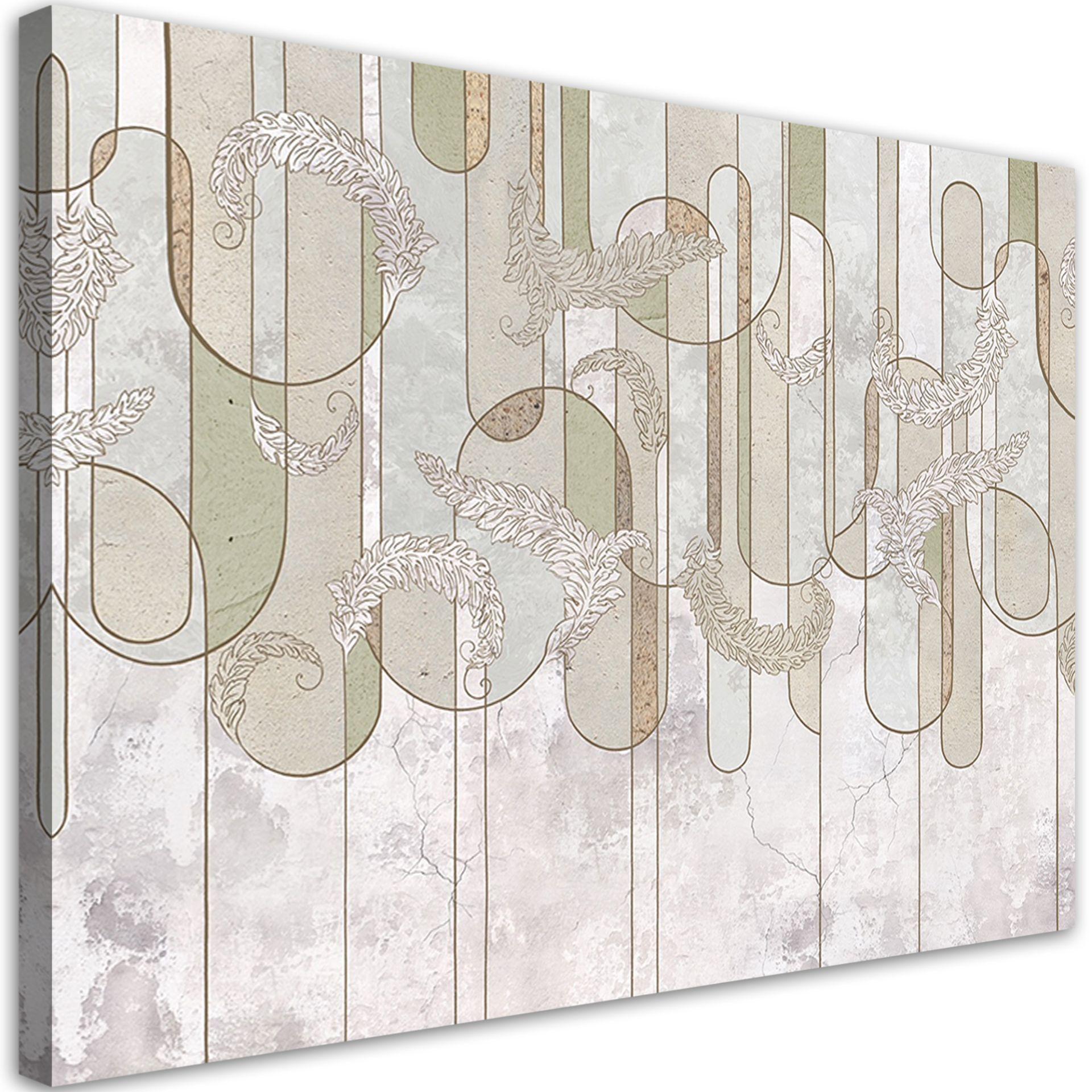 Canvasbillede, Scandi Boho Abstrakt i Beige