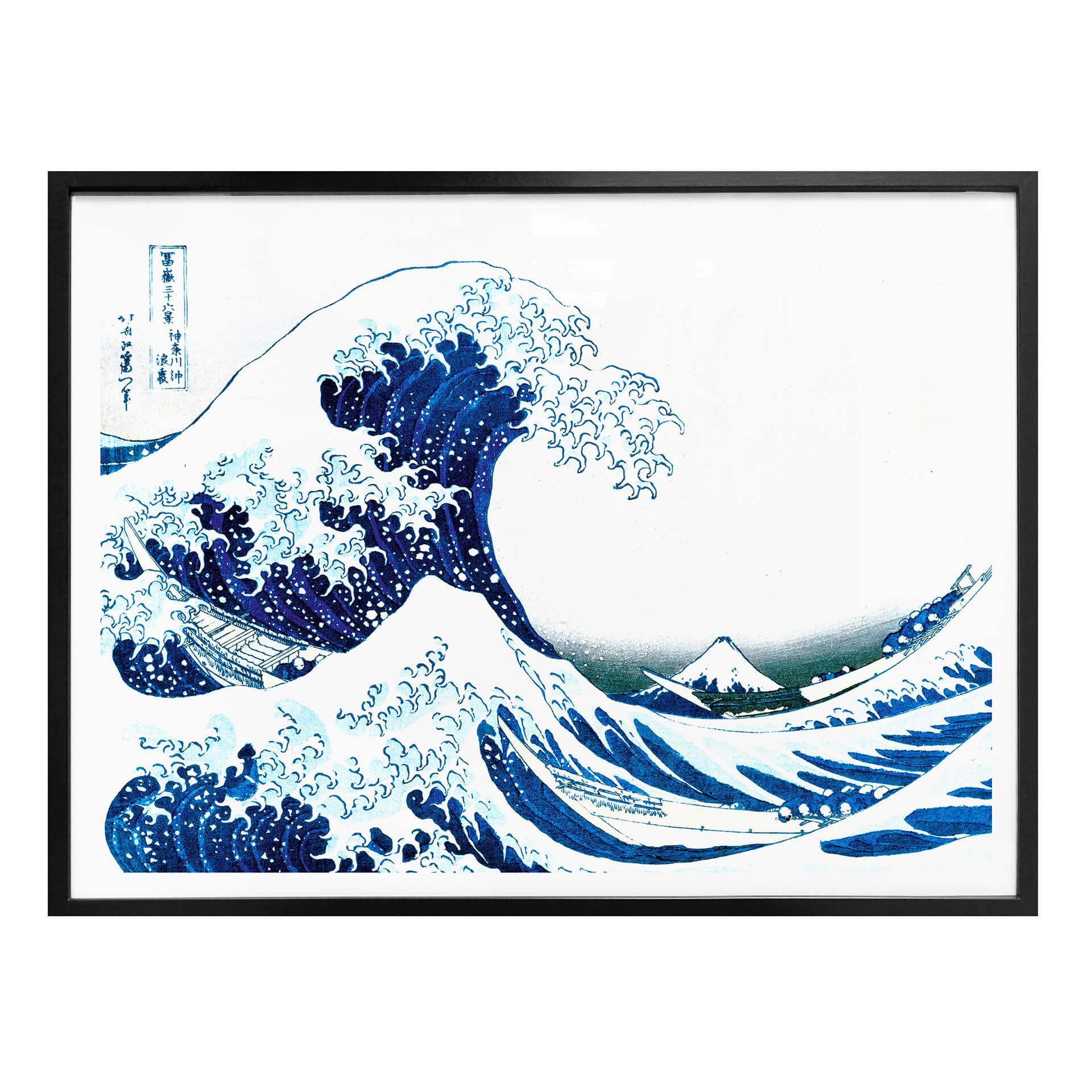 Plakat - Hokusai - Den store bølge