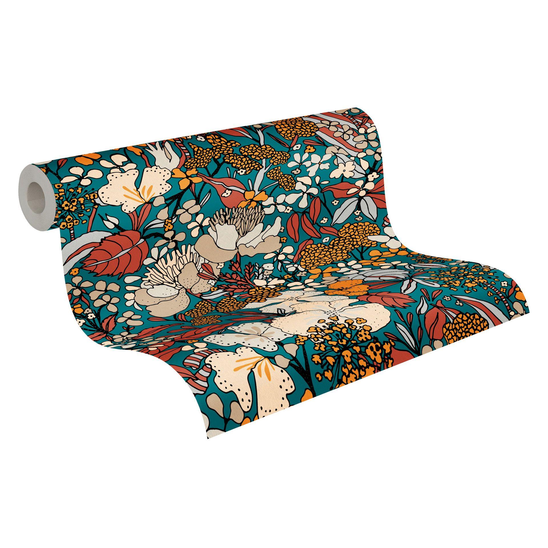 Architects Paper Floral Impression - Papier peint intissé jungle, multicolore