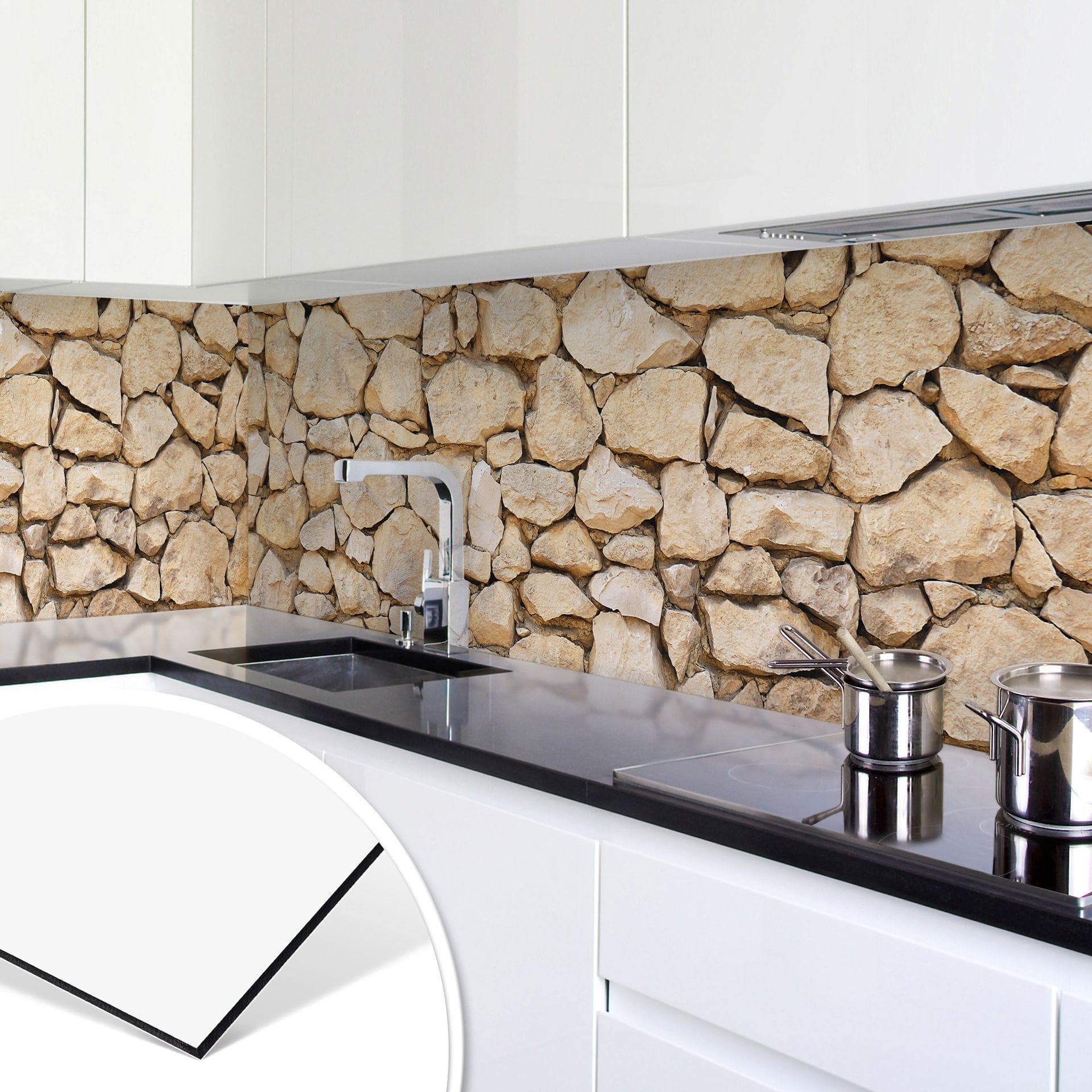 Revêtement pour cuisine - Alu-Dibond - Mur 01
