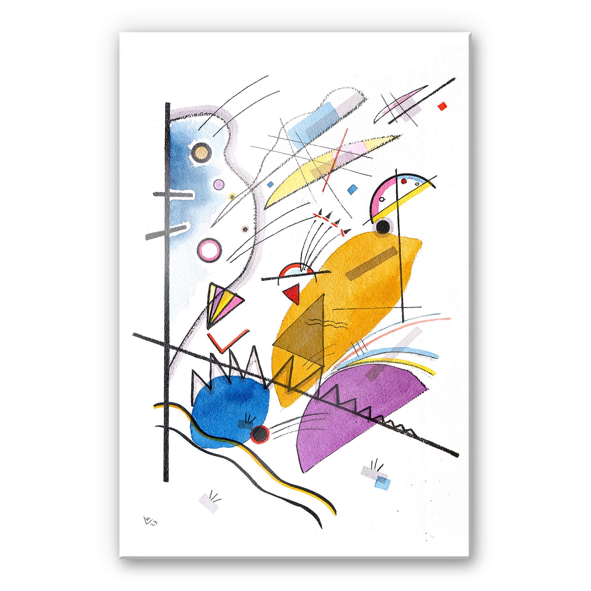 Akrylbillede Kandinsky - Kontinuerlig linje