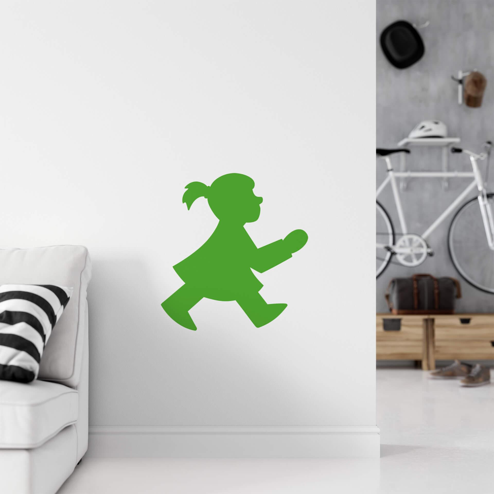 Muursticker Ampelmann - Meisje