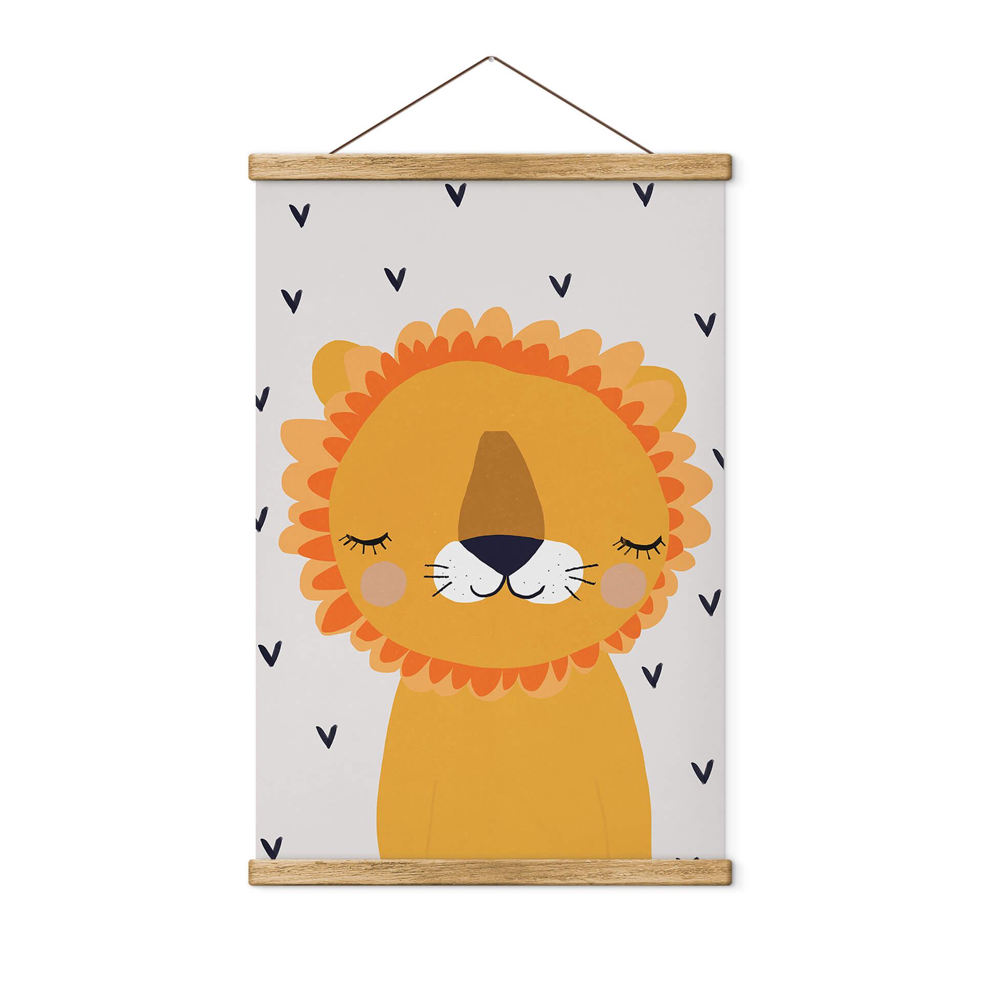 Tekstil plakat Treechild - Little Lion