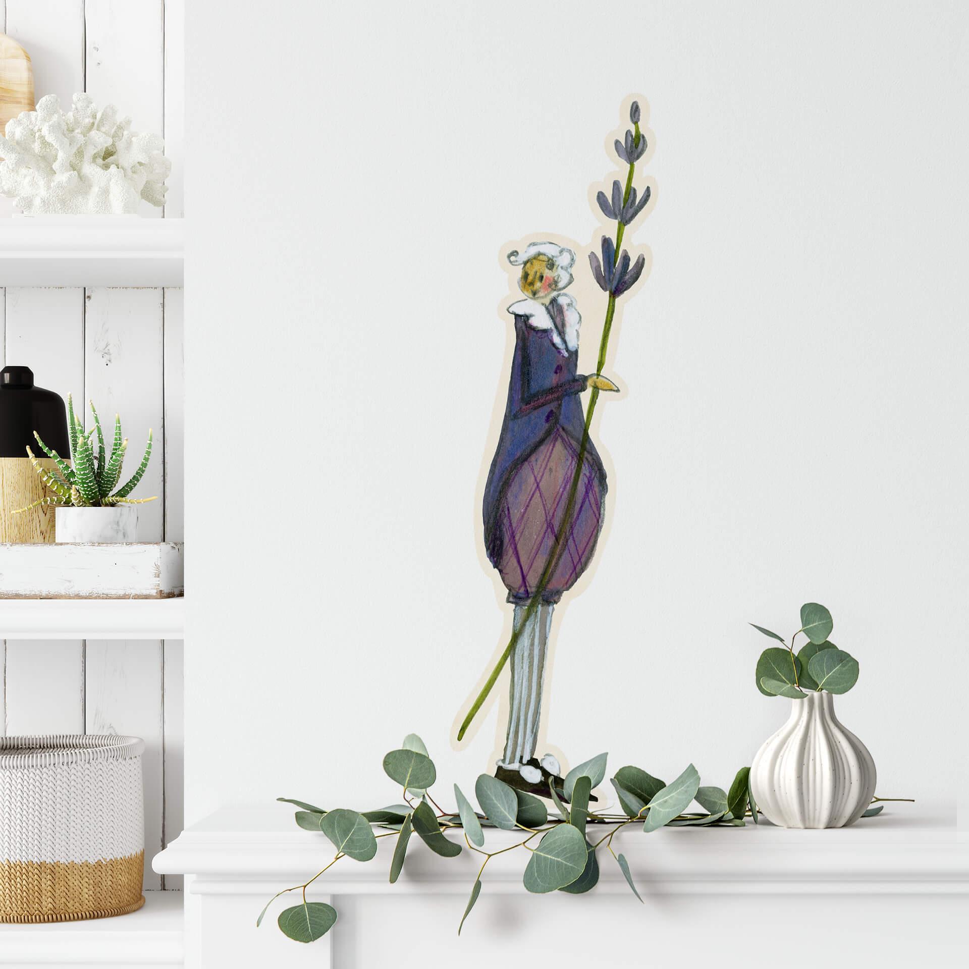 Leffler Wallsticker - Blomsterfe i september