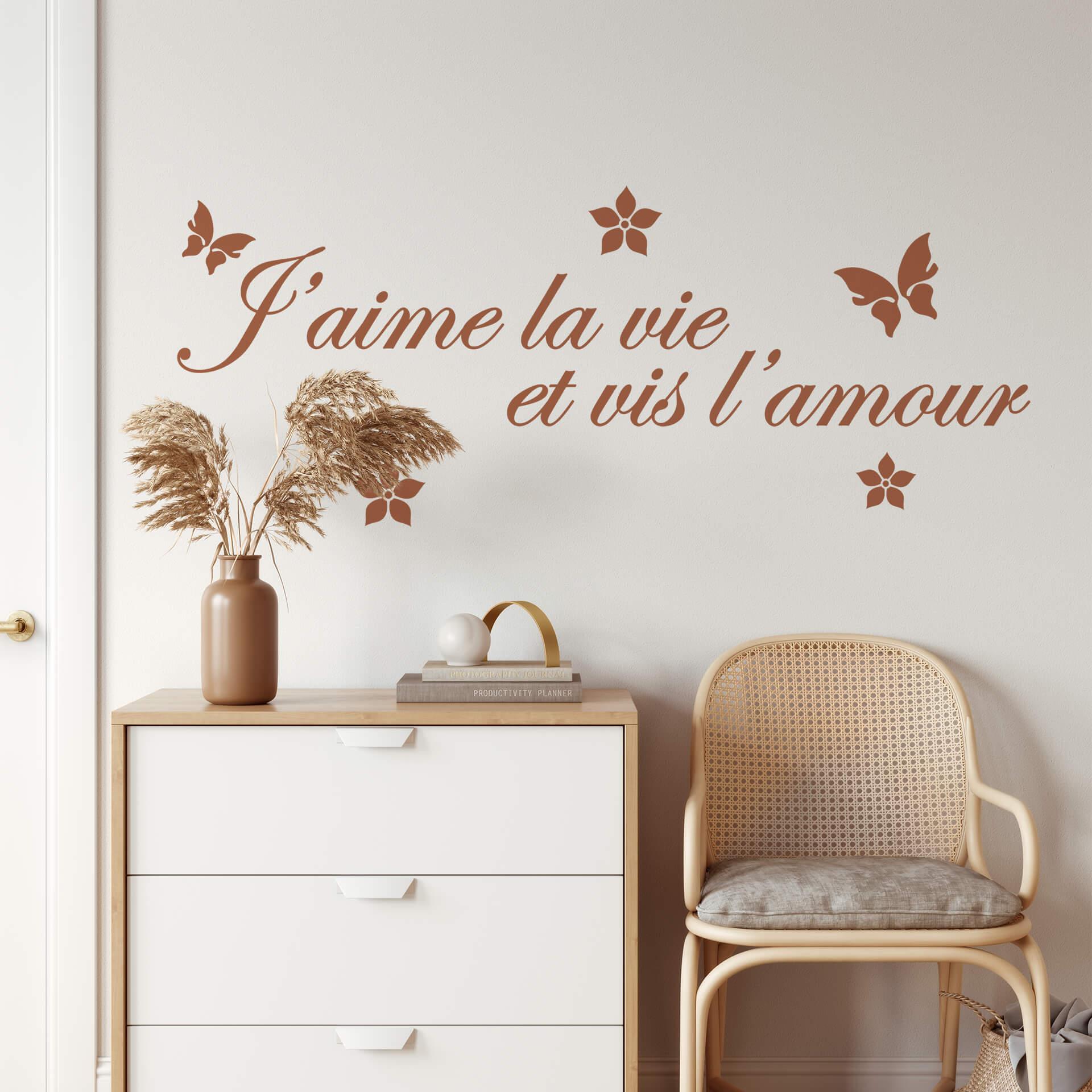 Wallsticker -  J'aime la vie...